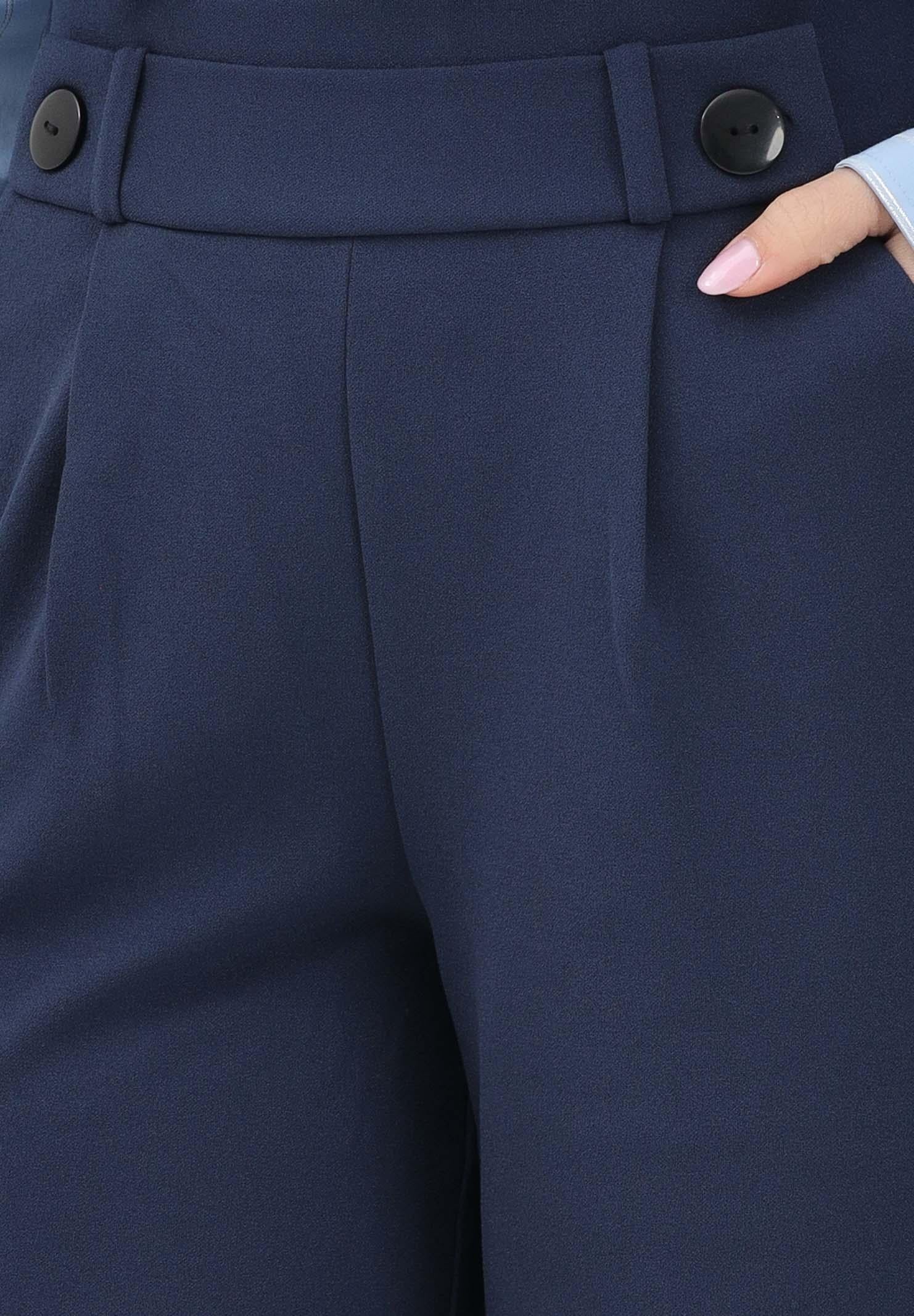 JDY Pantalone blu da donna a vita alta 15208430 BLIR JDY
