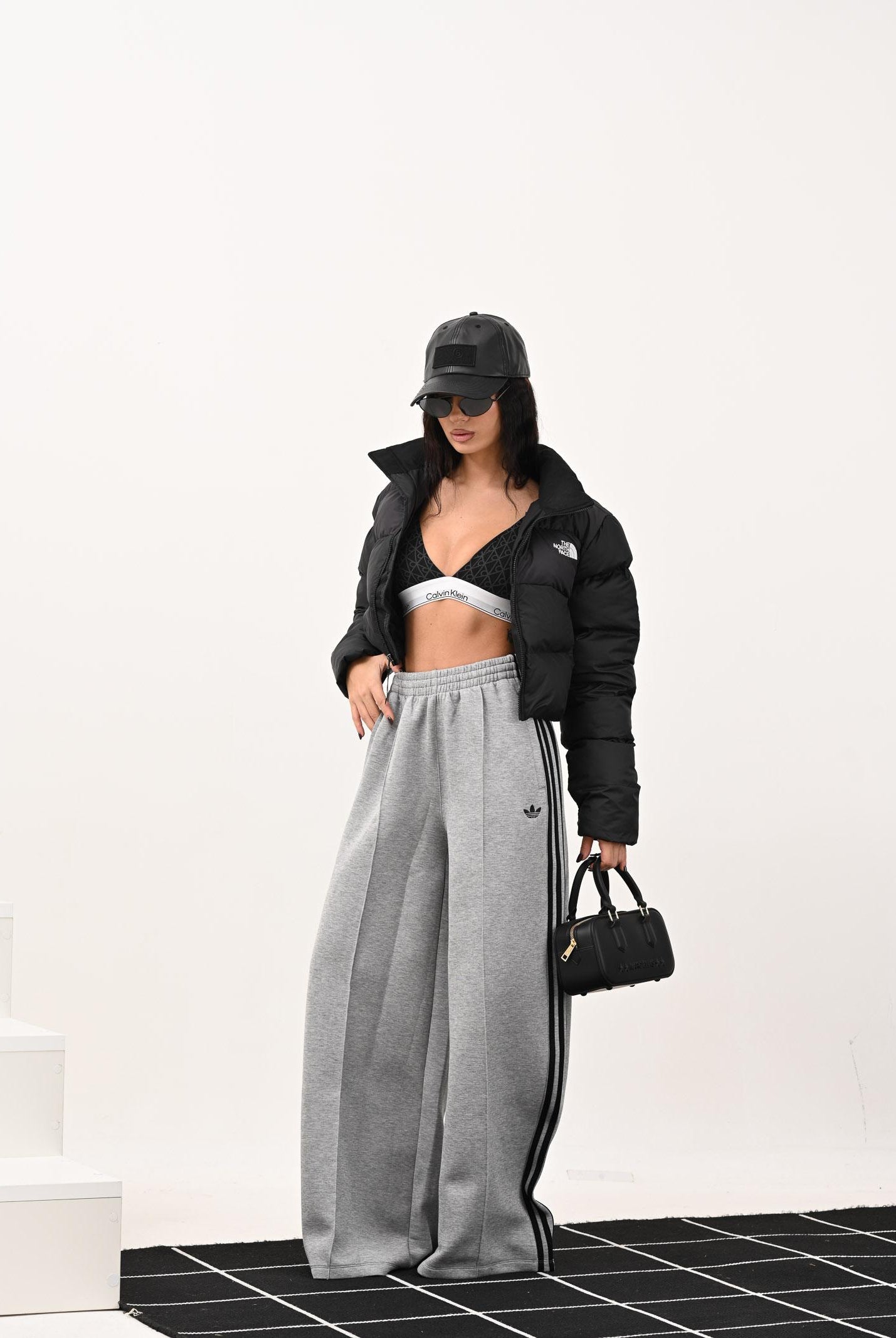 ADIDAS ORIGINALS Pantalone sportivo 3-Stripes Spacer grigio da donna JV7497 ADIDAS ORIGINALS