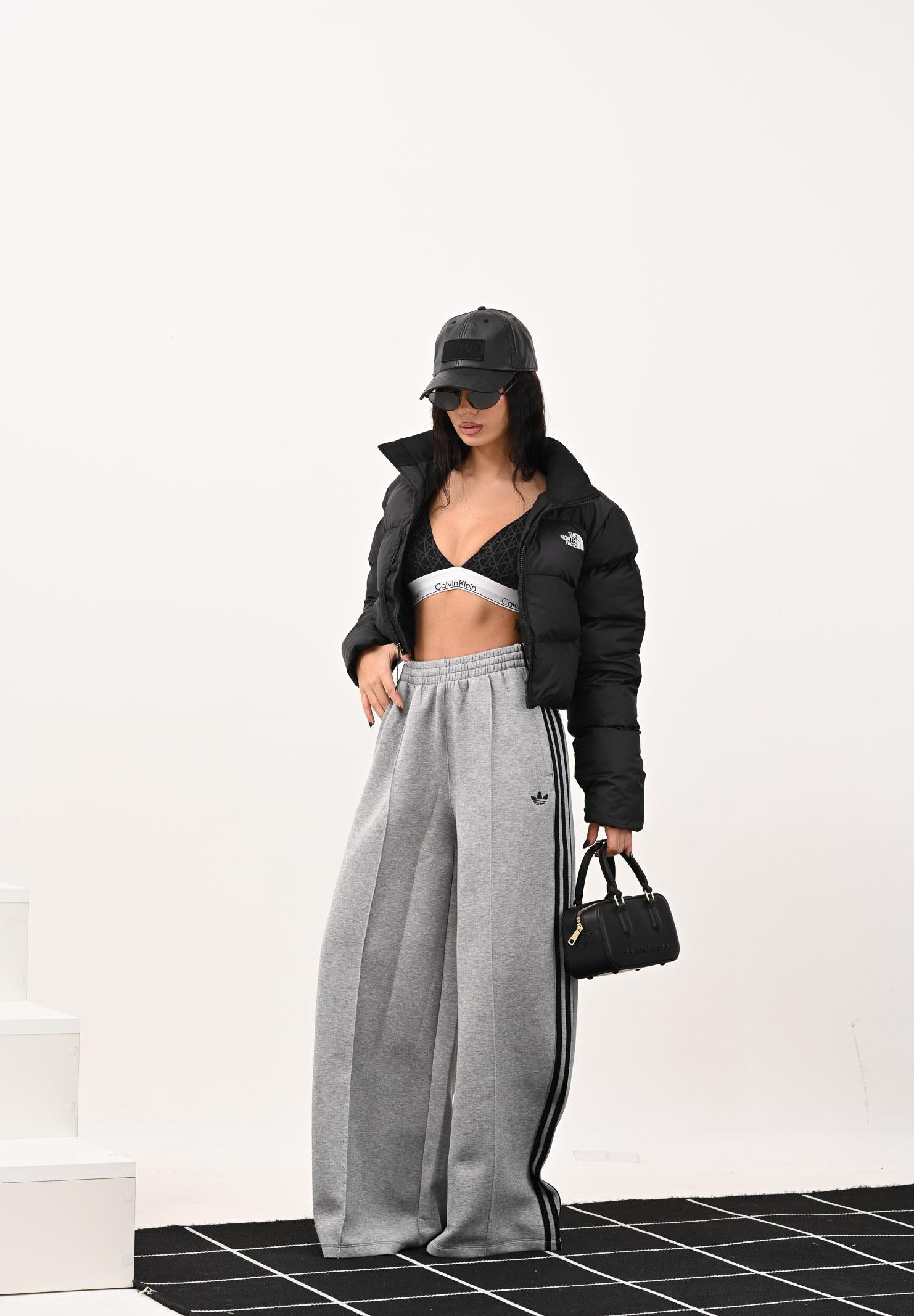 ADIDAS ORIGINALS Pantalone sportivo 3-Stripes Spacer grigio da donna JV7497 ADIDAS ORIGINALS