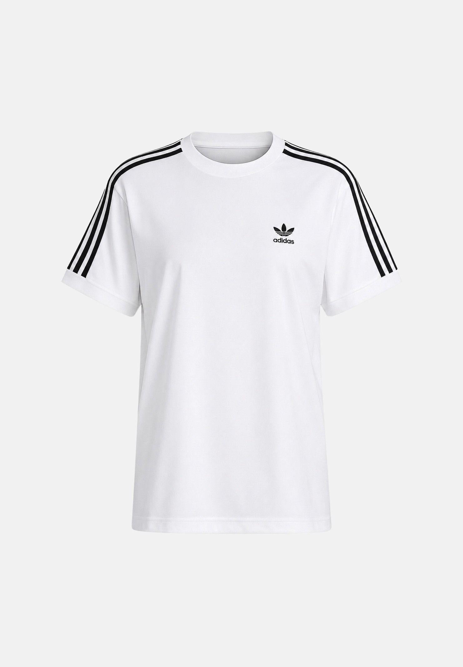 ADIDAS ORIGINALS T-shirt a manica corta 3-Stripes bianca da donna IR8051 . ADIDAS ORIGINALS
