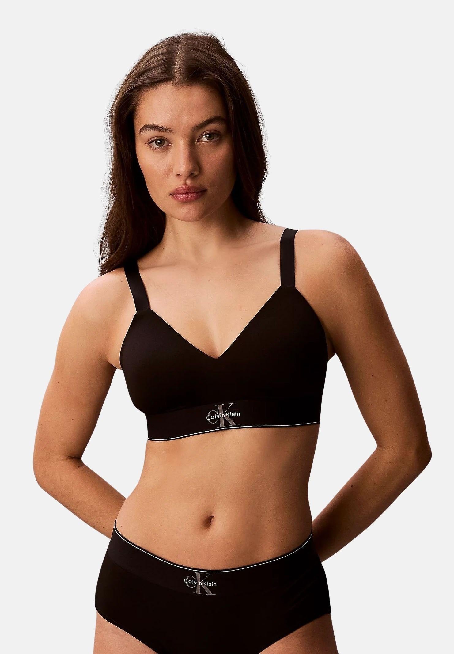 CALVIN KLEIN Bralette nera da donna LV00QF8877 UB1 CALVIN KLEIN