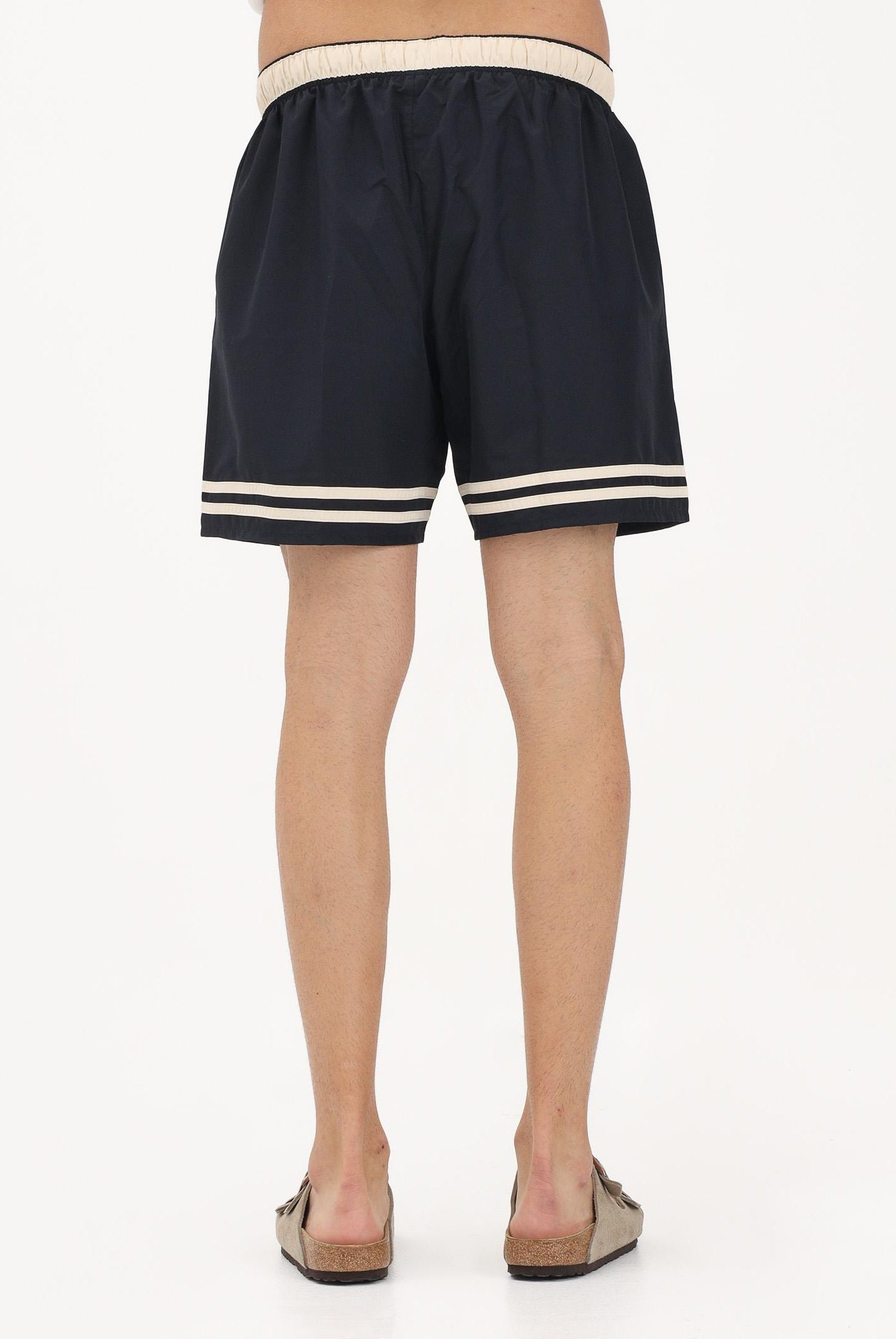 LACOSTE Shorts mare blu da uomo con righe a contrasto MH2760 4I2 LACOSTE