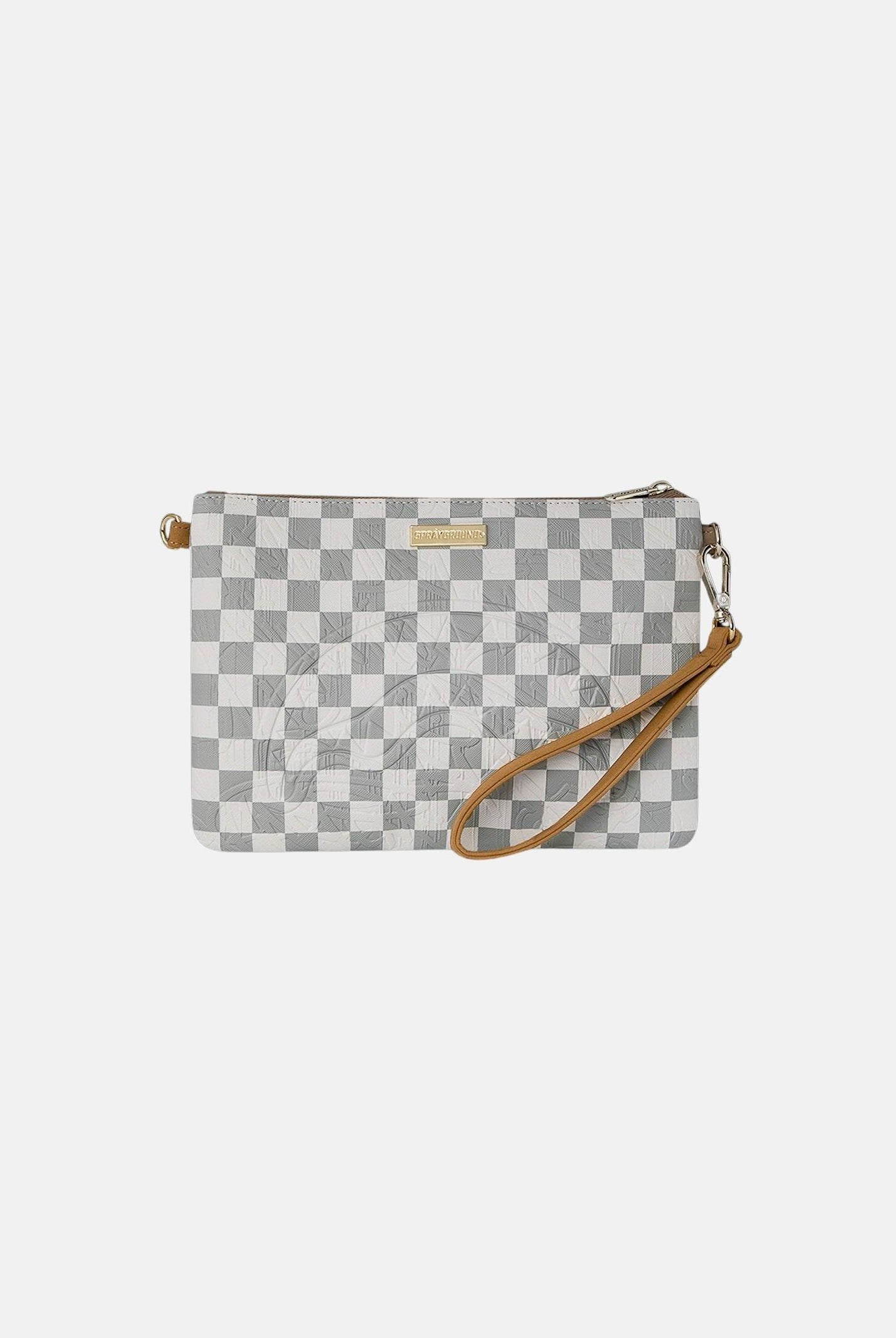 SPRAYGROUND Pochette 3AM CREAM bianca e grigia per uomo e donna 910B8984NSZ . SPRAYGROUND
