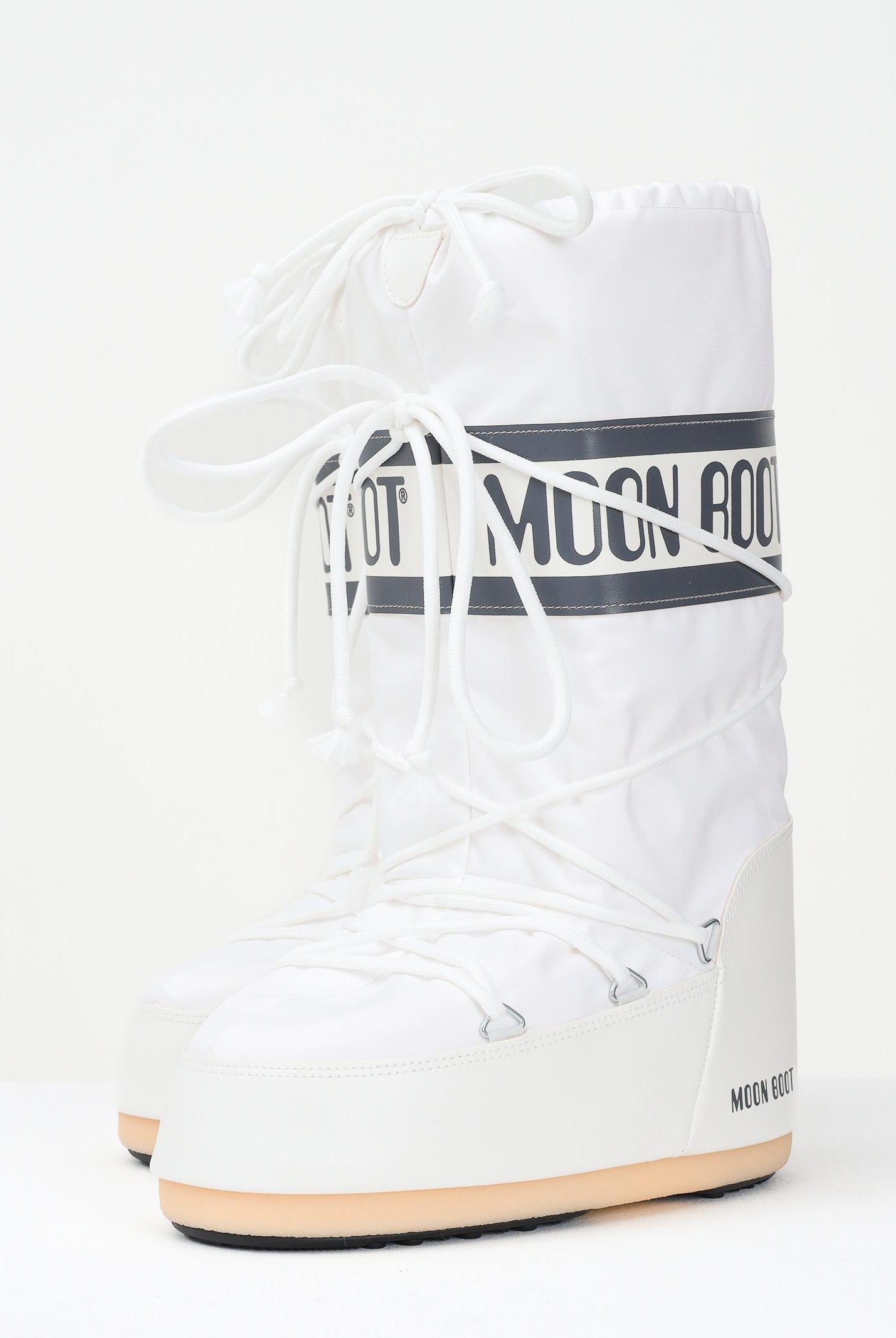 MOON BOOT Stivali da neve ICON bianchi per uomo e donna 80D1400440 A001 MOON BOOT