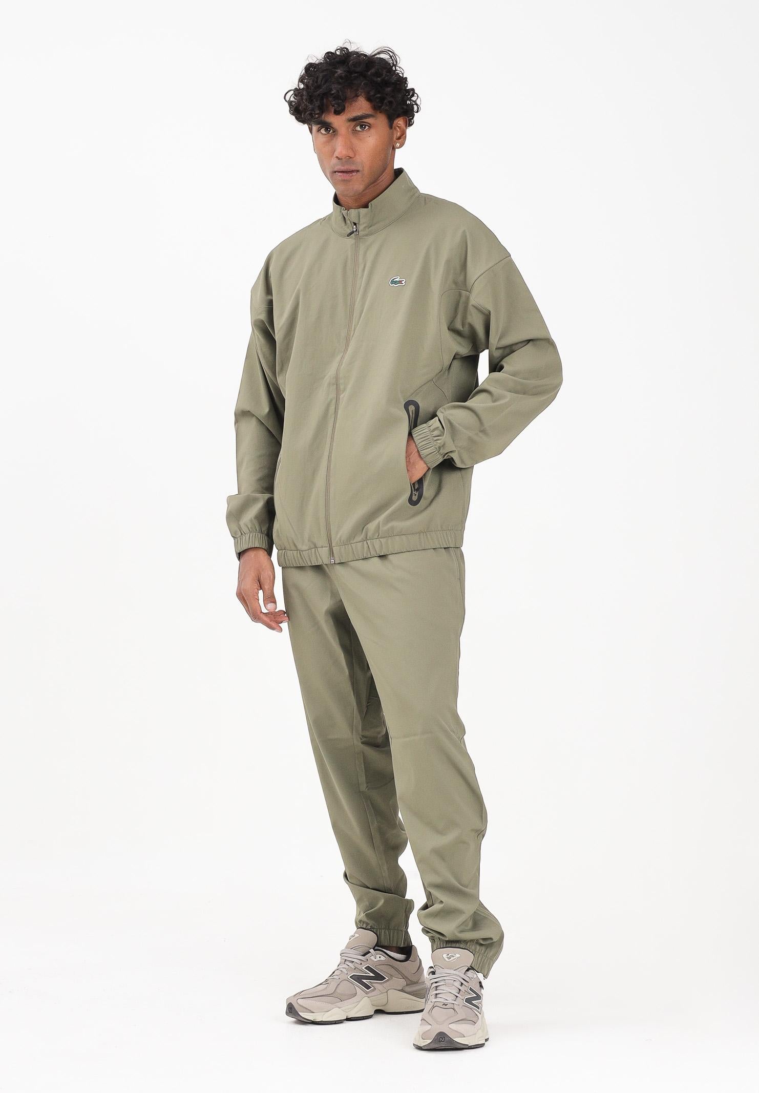 LACOSTE Tuta verde da uomo in taffetà WH4763 E9F LACOSTE