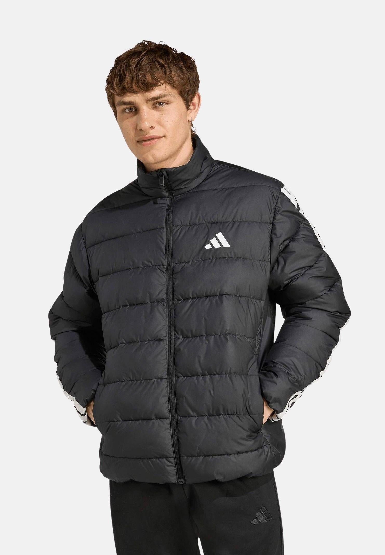 ADIDAS PERFORMANCE Piumino Essentials Climawarm 3 stripes nero da uomo JM8416 . ADIDAS PERFORMANCE