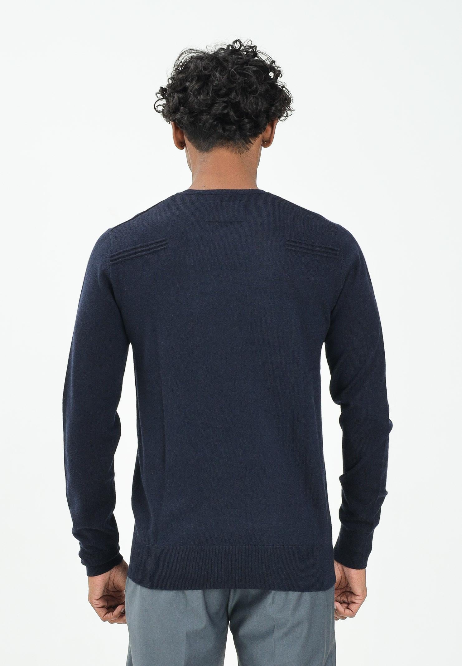 PATRIZIA PEPE Maglioncino a manica lunga blu da uomo 5K0166K124 C382 PATRIZIA PEPE