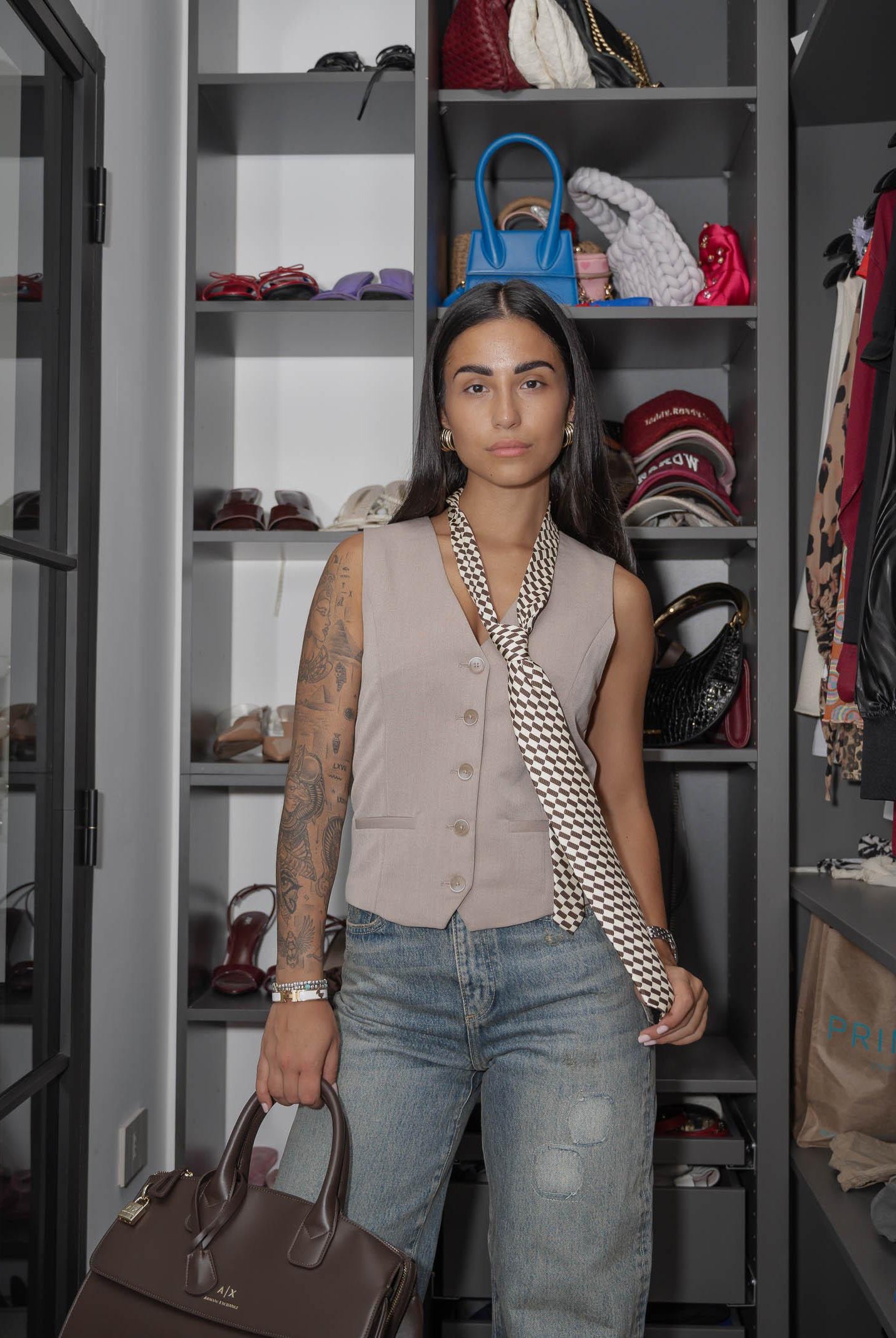 SELECTED HOMME Cravatta panna da uomo in seta stampata 16097282 Demitasse SELECTED HOMME