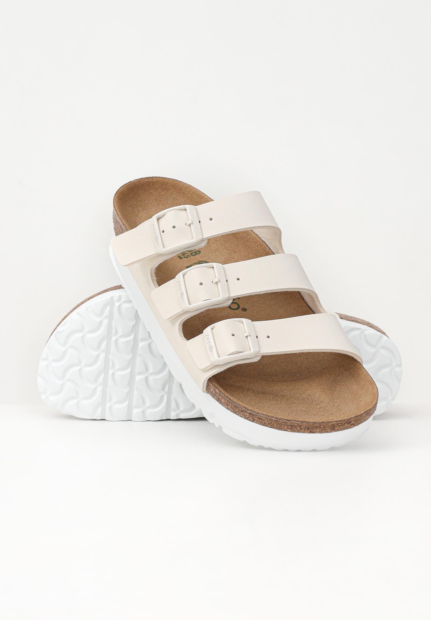 BIRKENSTOCK Ciabatte Florida III PAP Flex Platform panna da donna 1029751 . BIRKENSTOCK