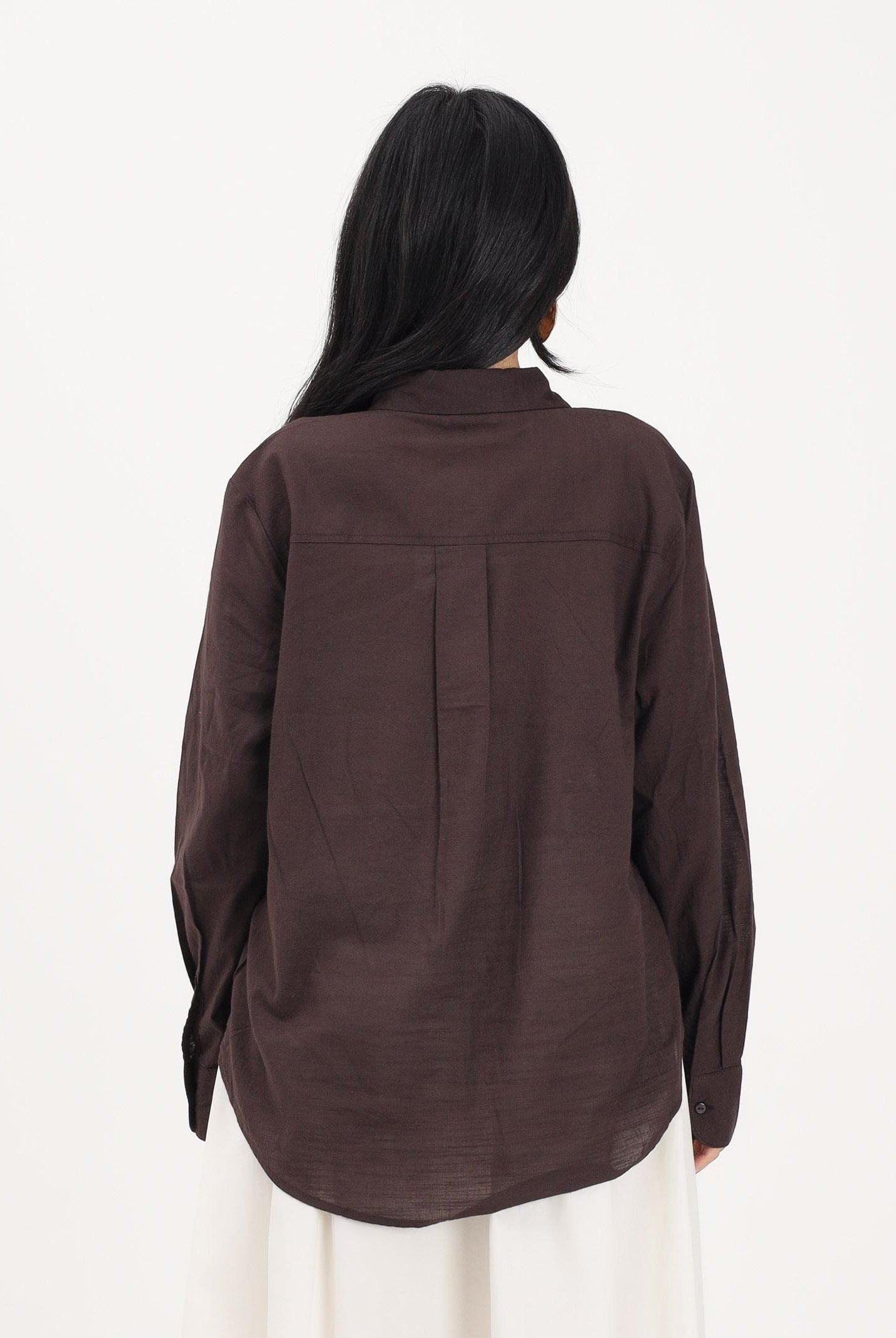JDY Camicia a manica lunga marrone da donna 15351414 CHTO JDY