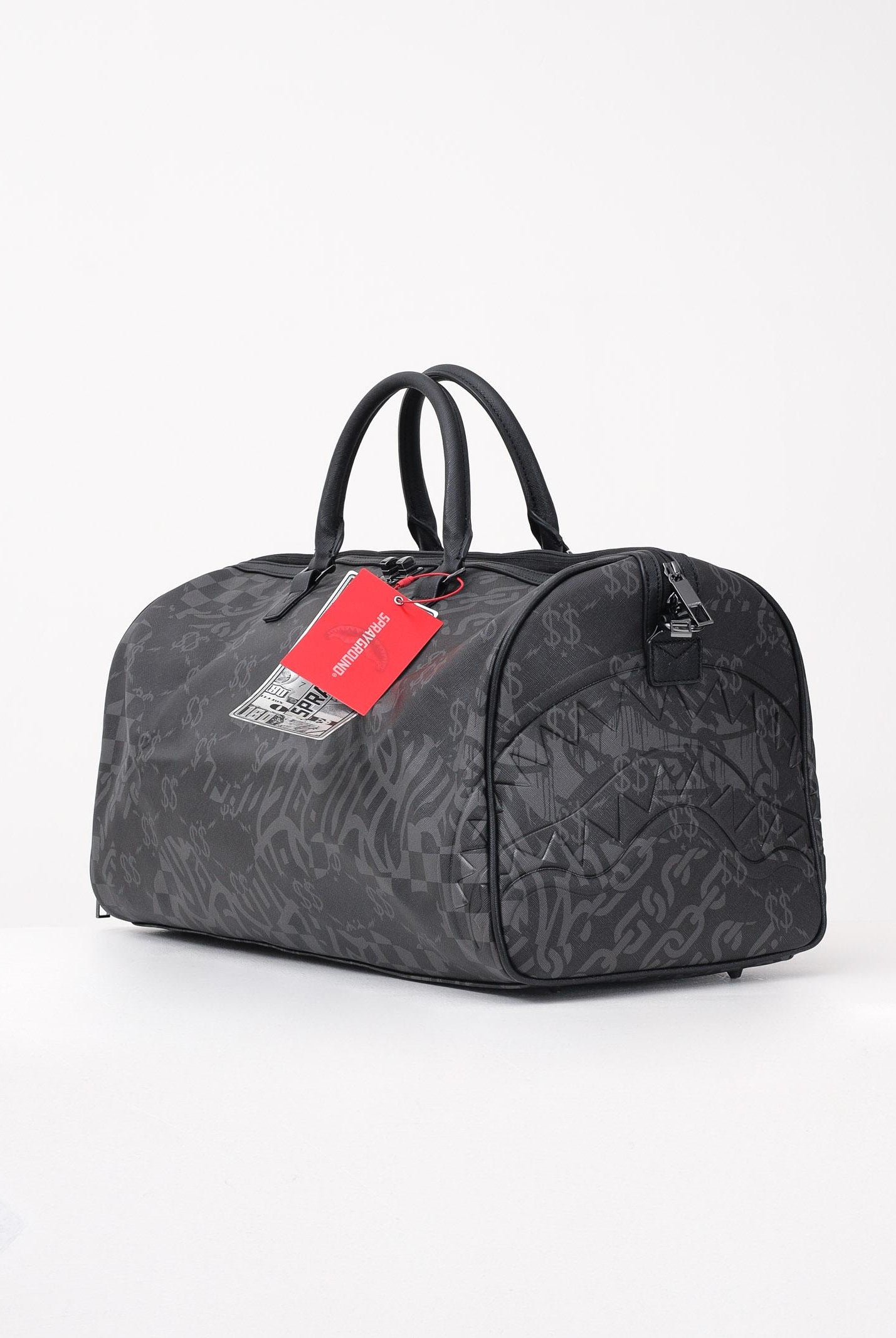 SPRAYGROUND Borsone 3AM CHECK DUFFLE nera per uomo e donna 910D7499NSZ SPRAYGROUND