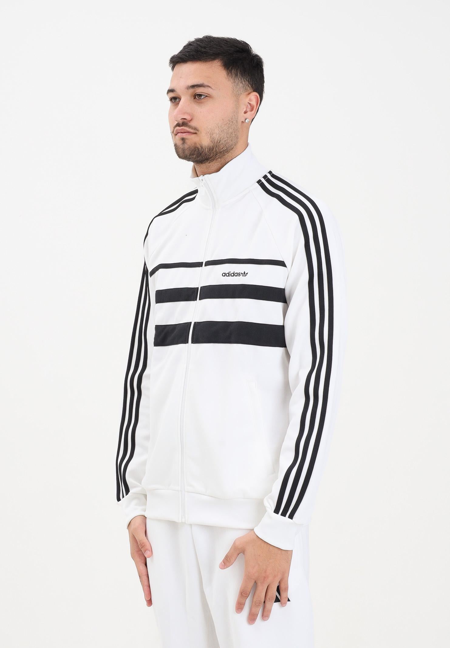 ADIDAS ORIGINALS Felpa con zip The First bianca da uomo JX1489 . ADIDAS ORIGINALS