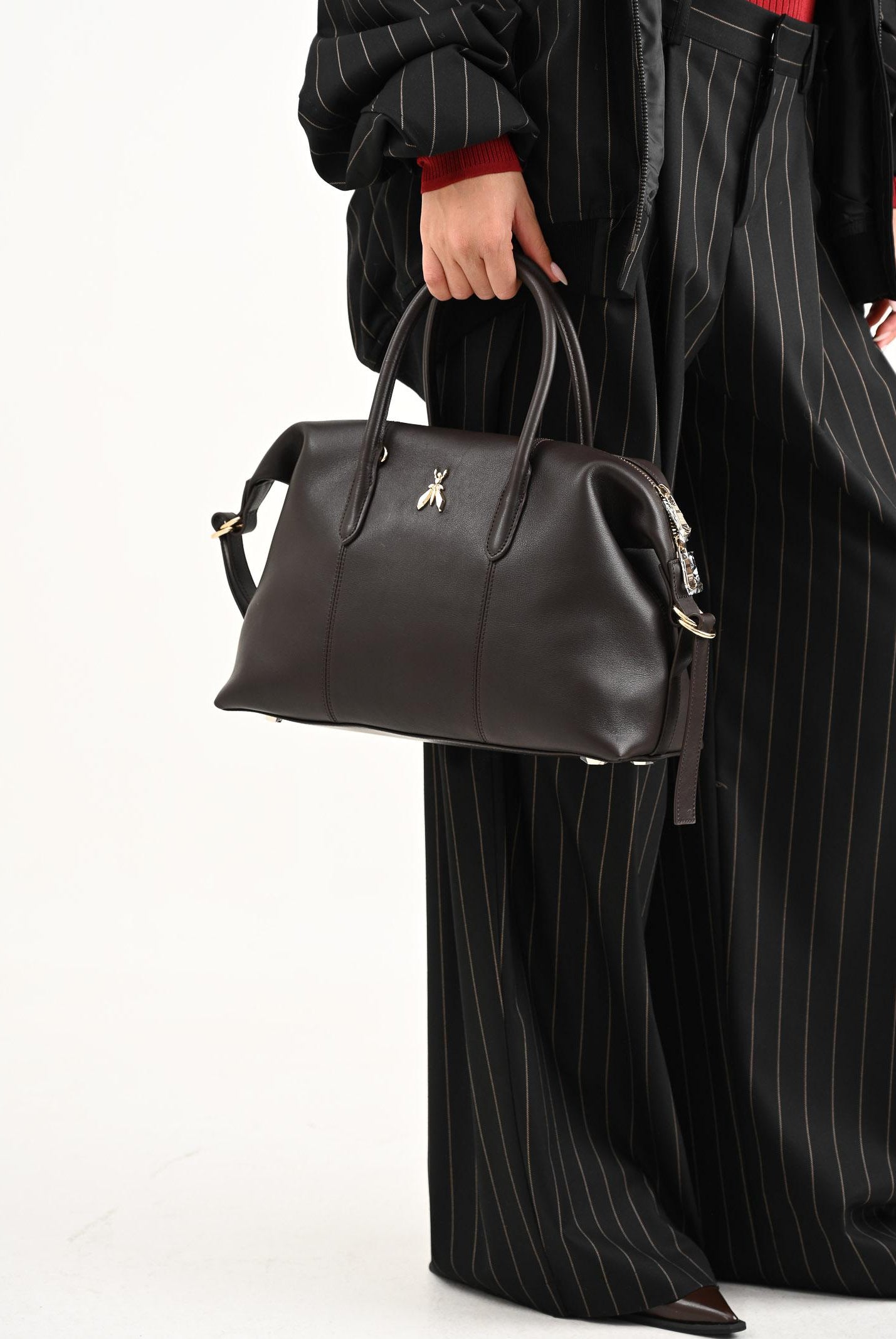 PATRIZIA PEPE Shopper New Business marrone da donna 2B0145L162 B856 PATRIZIA PEPE