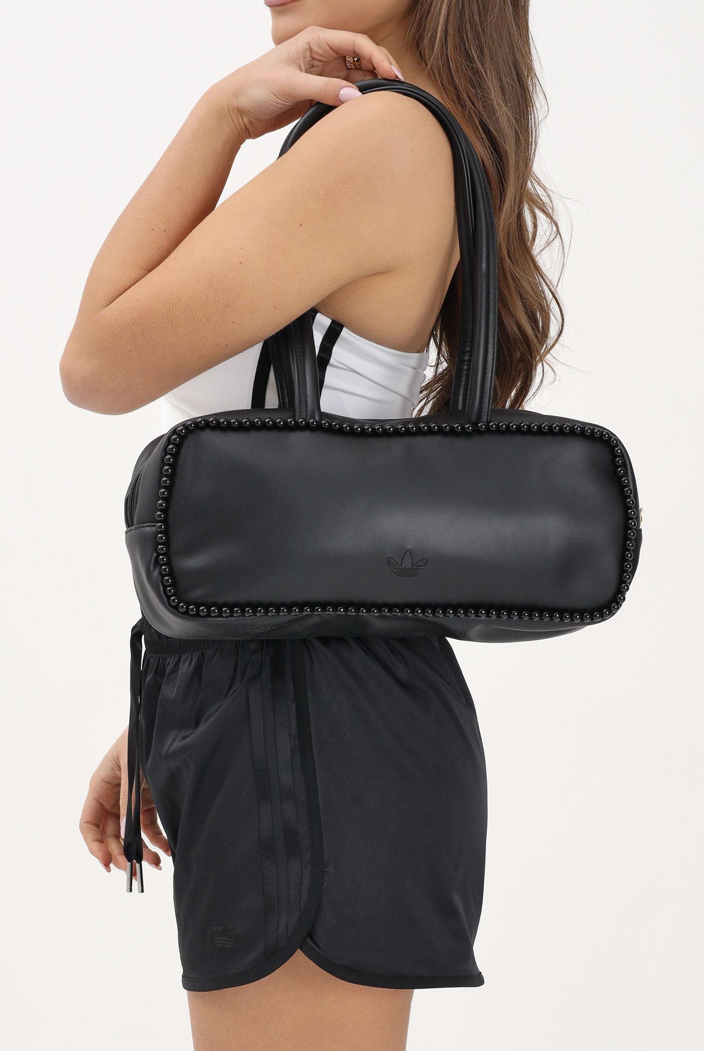 ADIDAS ORIGINALS Borsa a spalla Airliner con perline nera da donna KE4769 . ADIDAS ORIGINALS