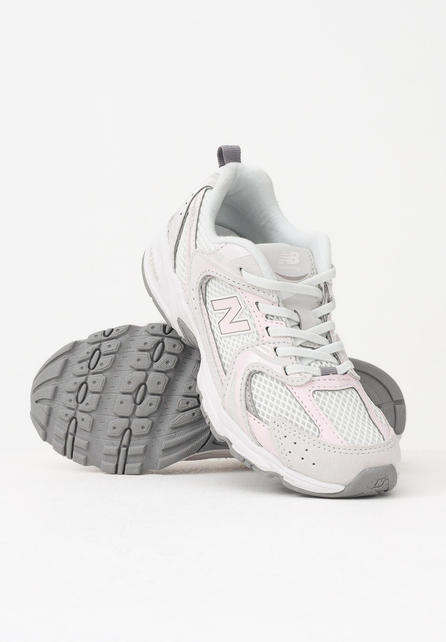 NEW BALANCE Sneakers 530 Bungee Lace rosa da bambina P5304AU . NEW BALANCE