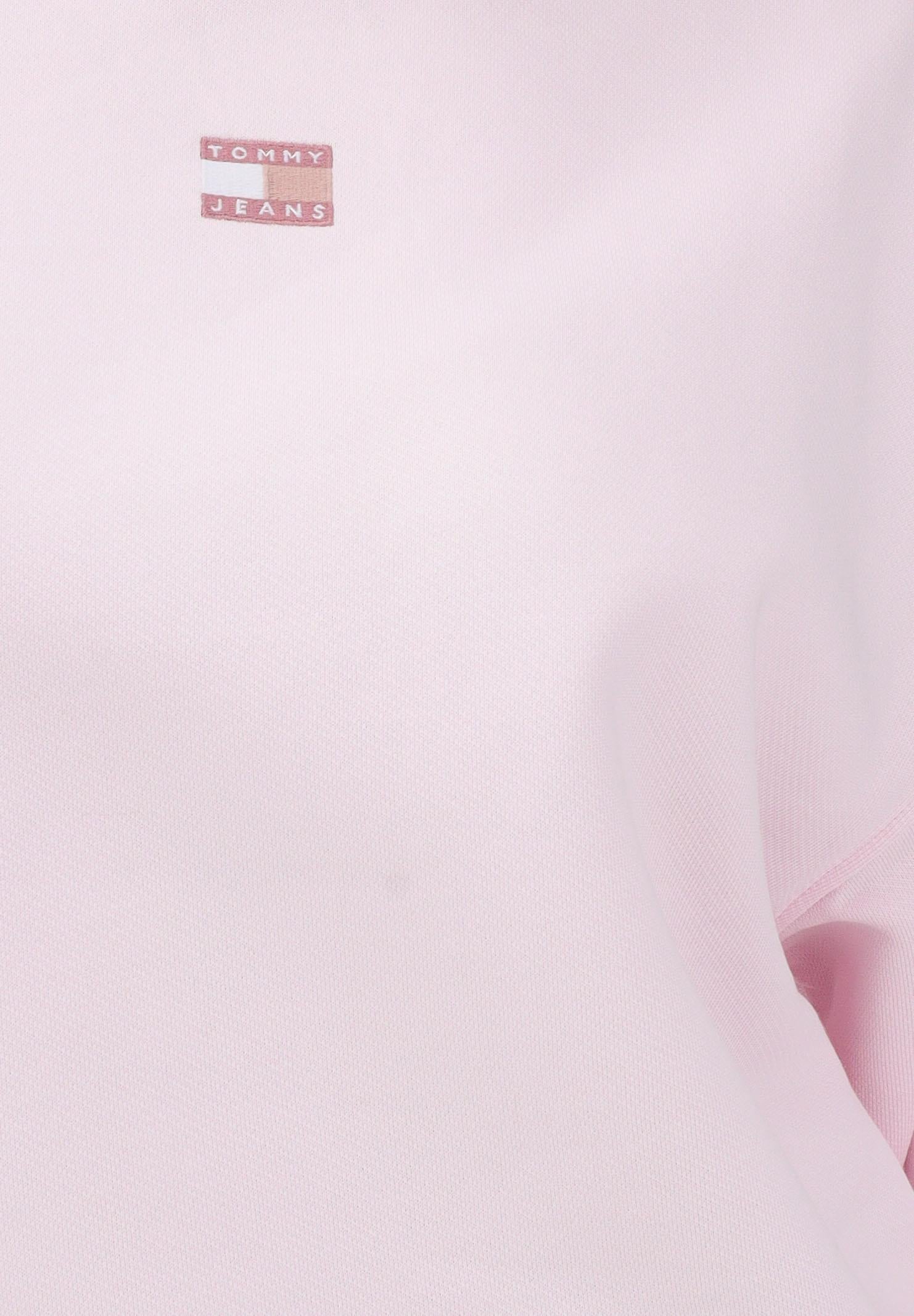 TOMMY JEANS Felpa girocollo rosa da donna con logo DW0DW17325 TOG TOMMY JEANS