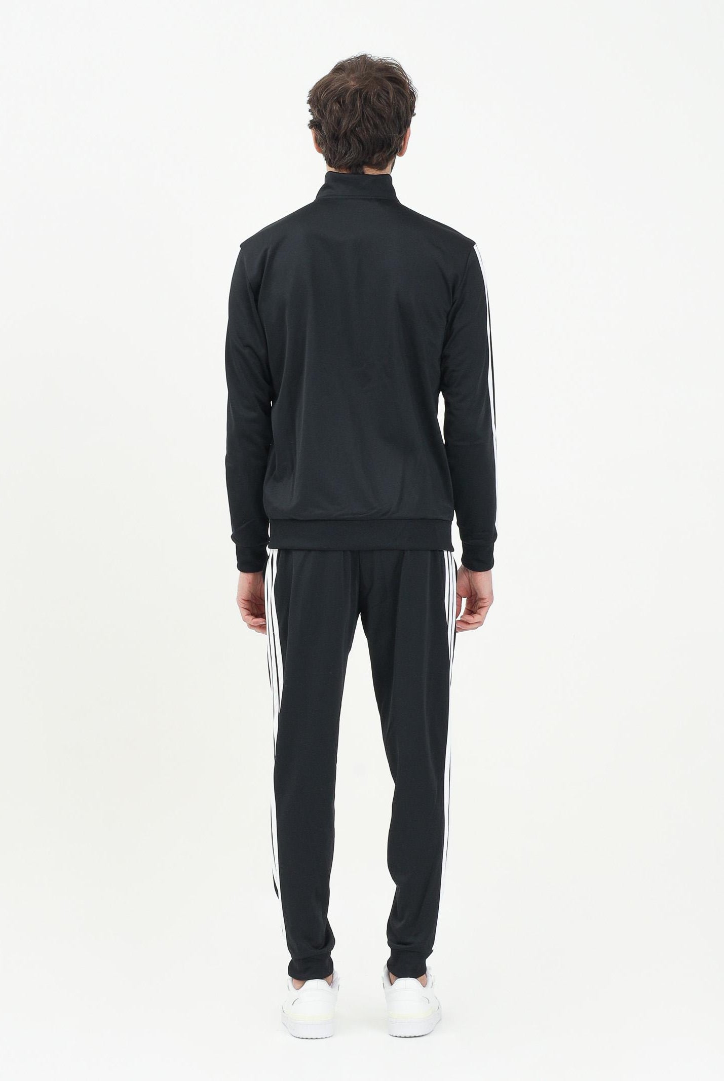 ADIDAS PERFORMANCE Tuta Basic 3-Stripes Tricot nera da uomo JI8858 . ADIDAS PERFORMANCE