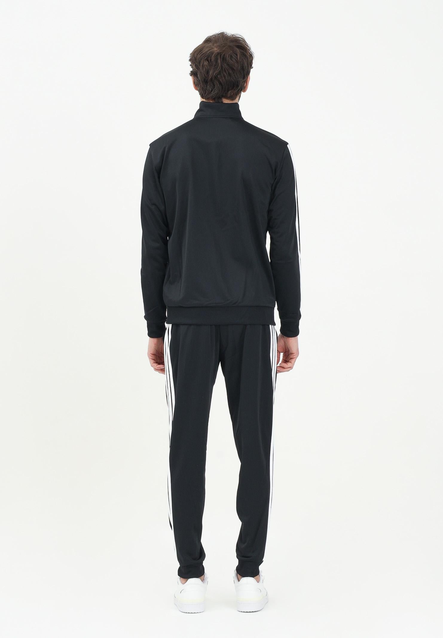 ADIDAS PERFORMANCE Tuta Basic 3-Stripes Tricot nera da uomo JI8858 . ADIDAS PERFORMANCE