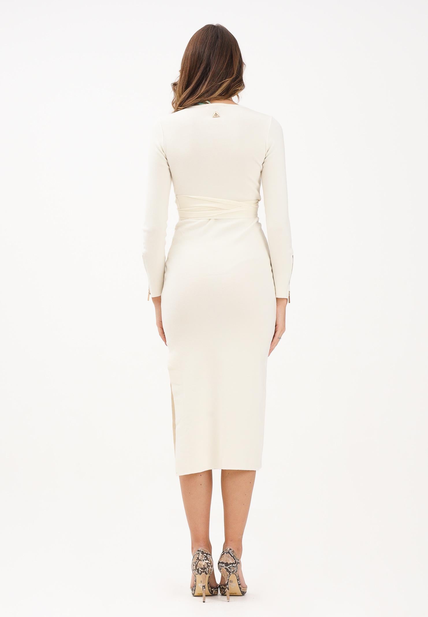 AKEP Abito midi panna da donna VSKD11033 V3 AKEP