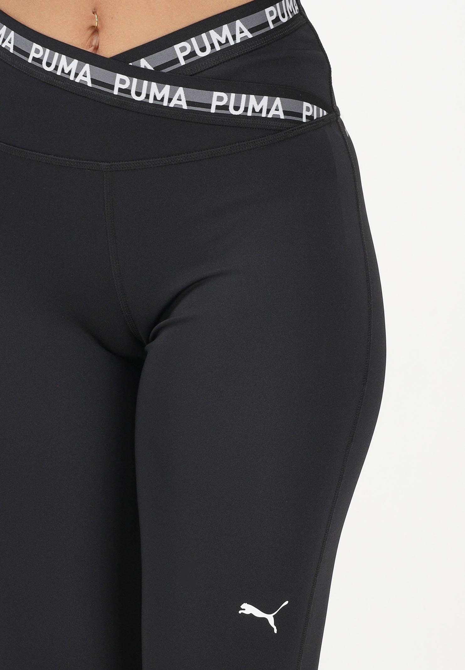 PUMA Leggings W STRONG CROSS FRONT TIGHT 7/8 nero da donna 528498 01 PUMA