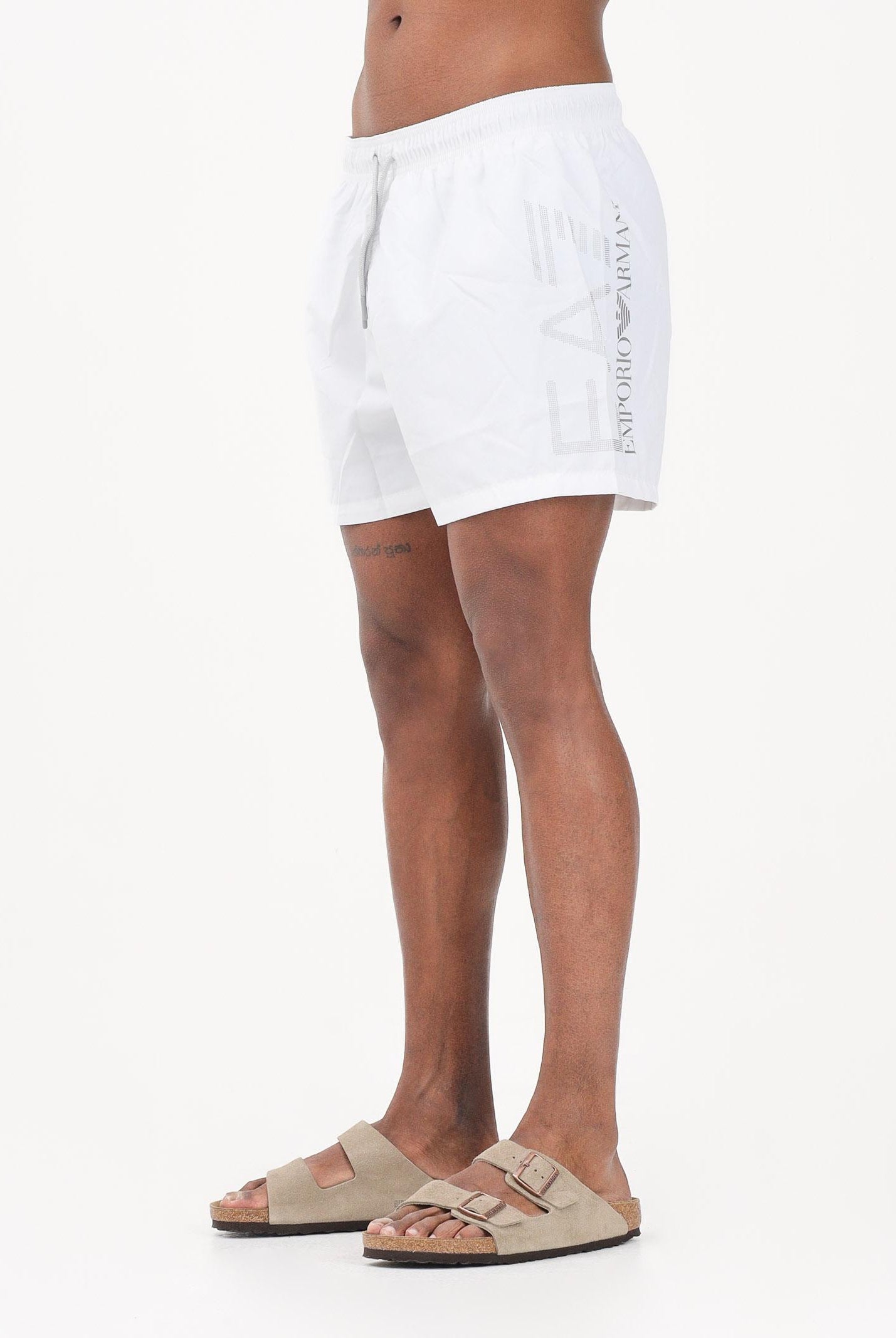 EA7 Shorts mare bianco da uomo con maxi logo 7M002001AF14497 M0076 EA7