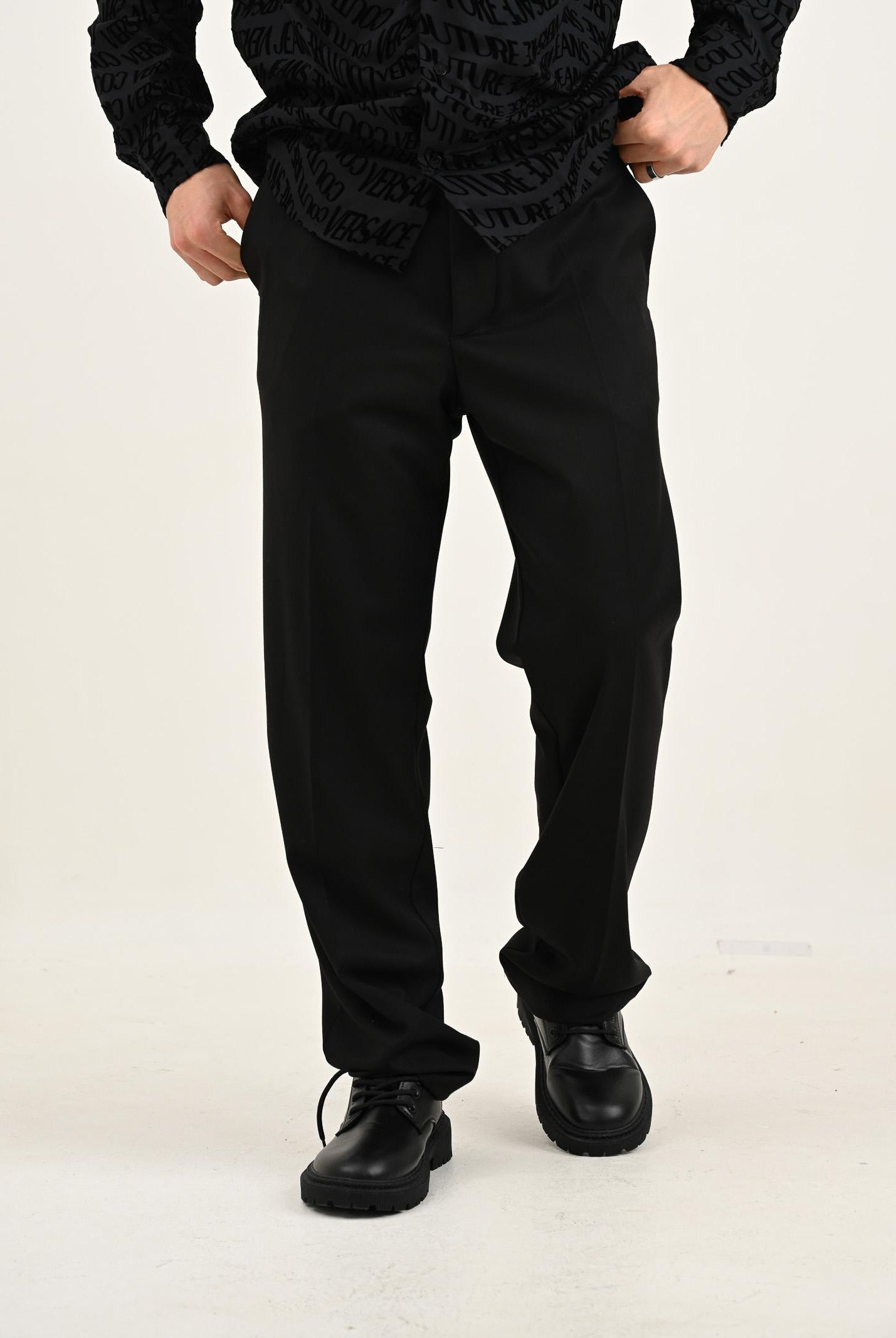 I'M BRIAN Pantalone elegante nero da uomo PA3481 009 I'M BRIAN