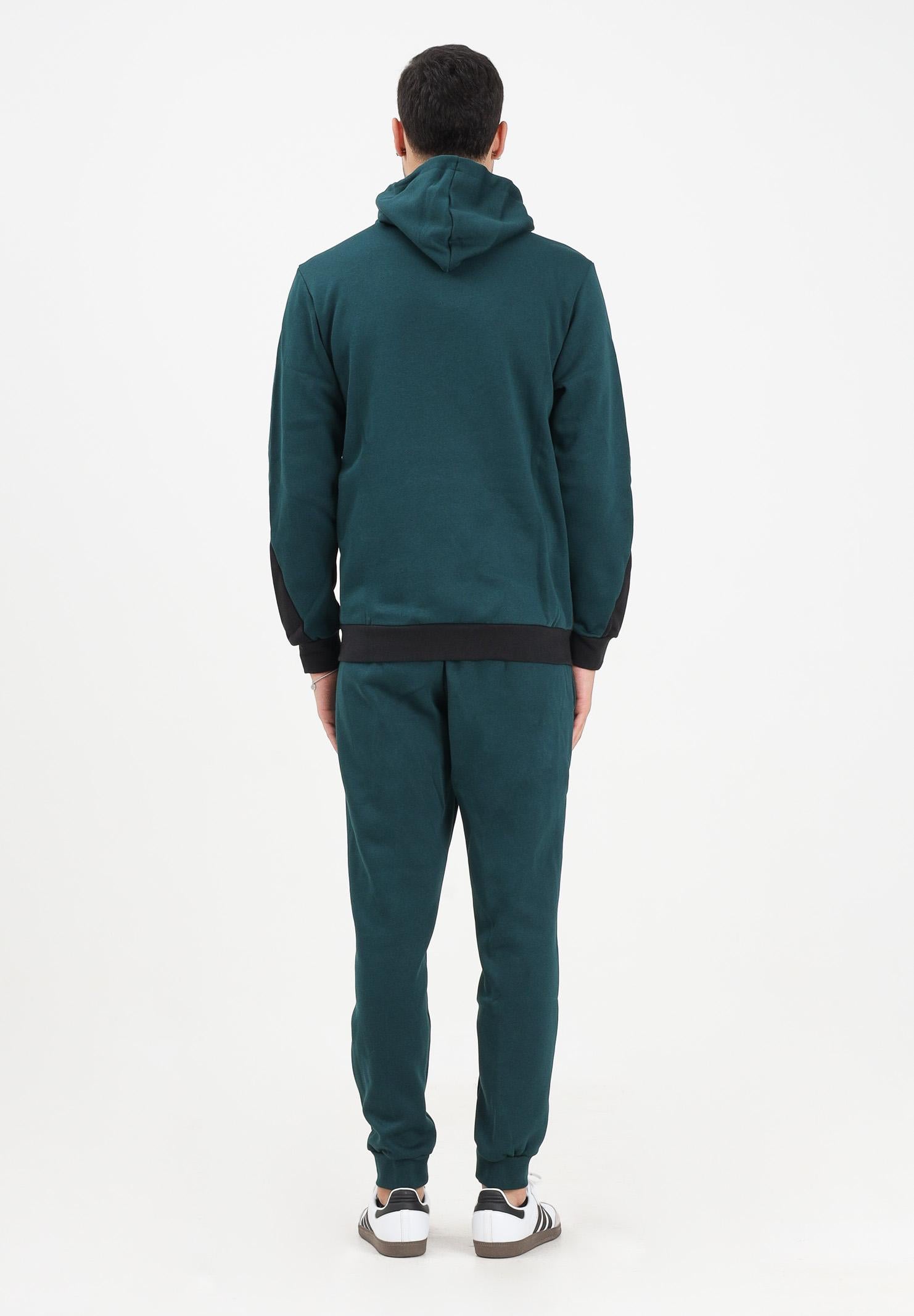 ADIDAS PERFORMANCE Tuta Sportswear Fleece Colorblock verde petrolio da uomo KB5266 ADIDAS PERFORMANCE