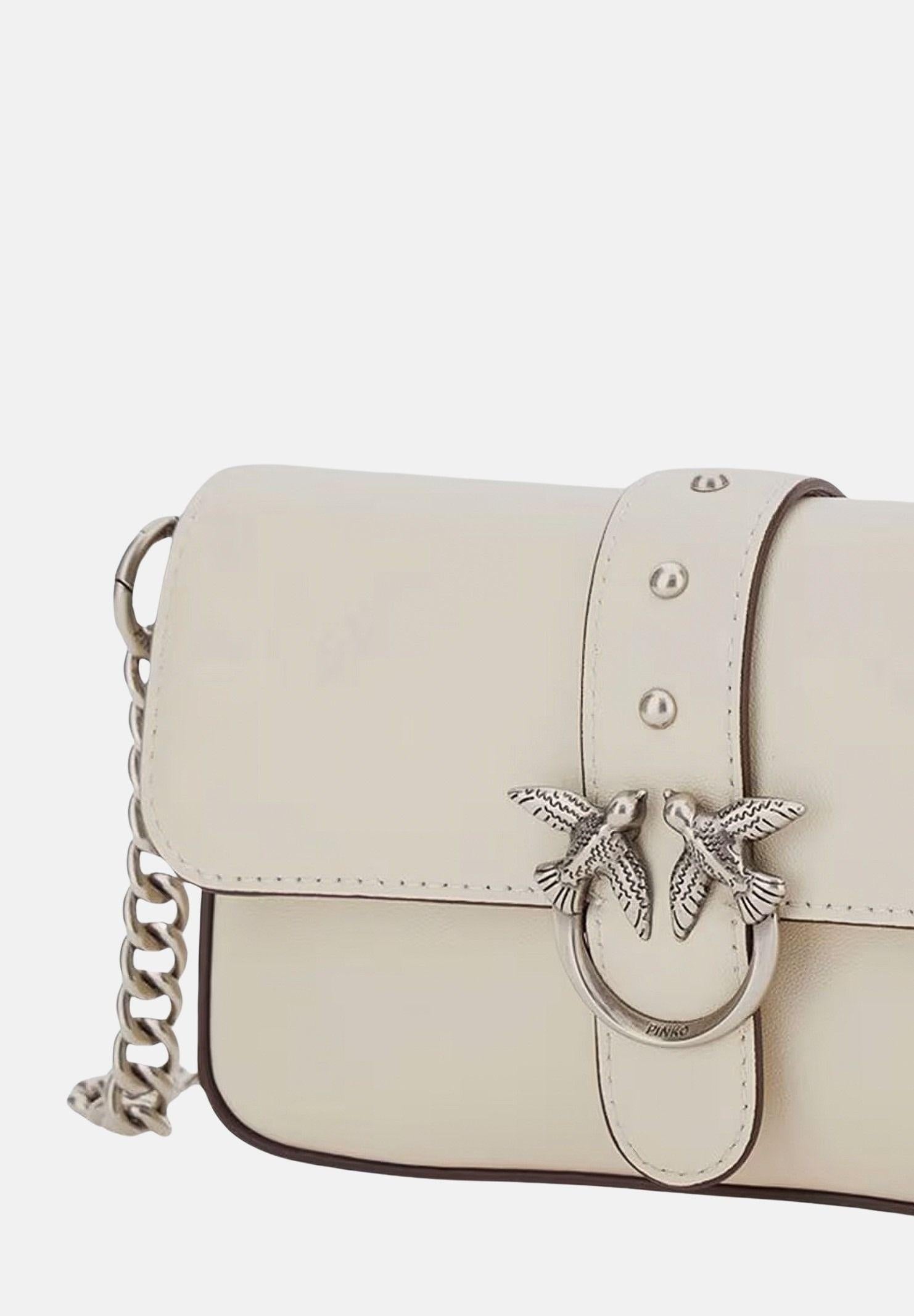 PINKO Borsa a tracolla Baby Love Bag One Slouchy panna da donna 105353A0QO Z14O PINKO