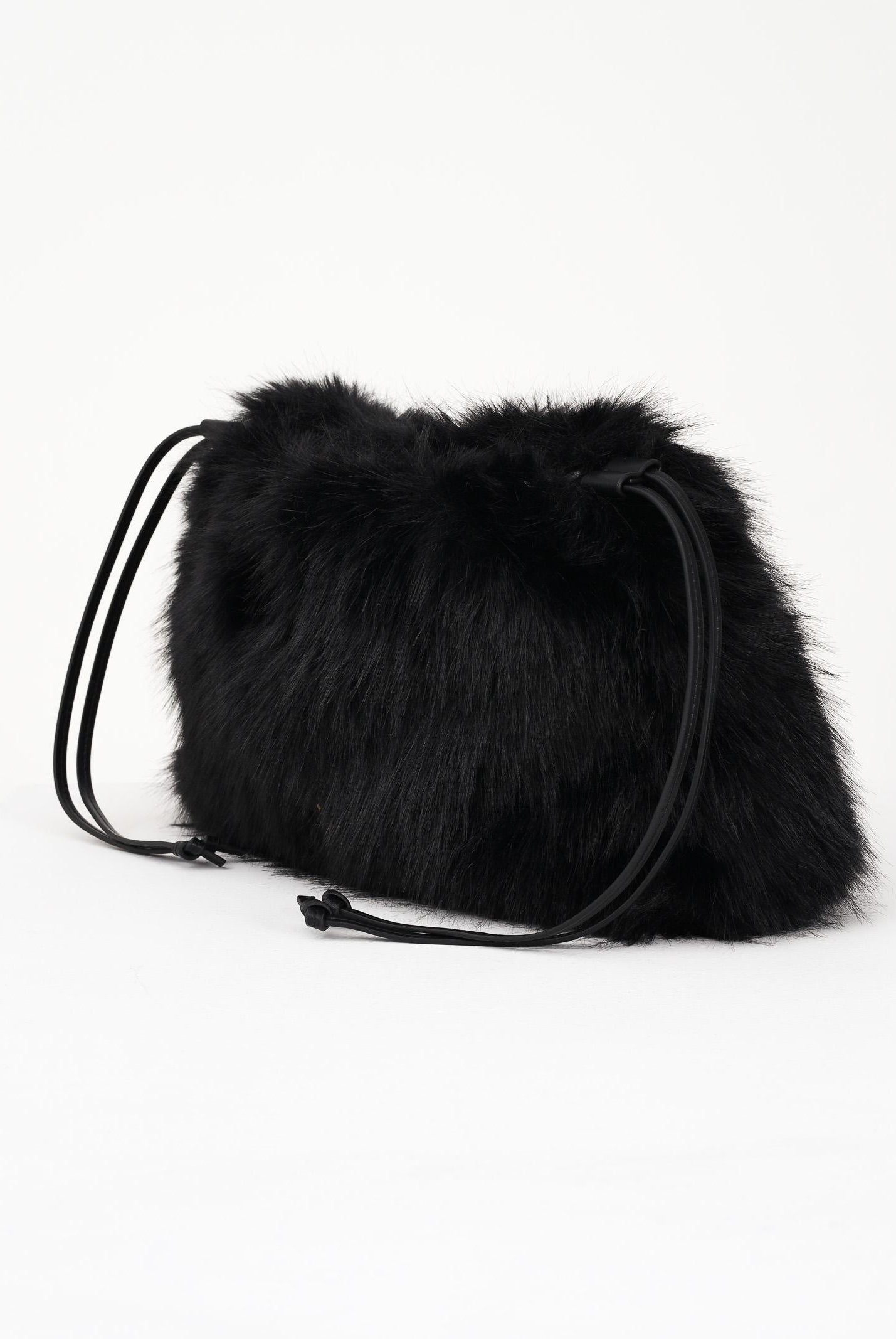 PINKO Maxi Clutch in eco pelliccia nera da donna 105909A2VZ Z99Q PINKO