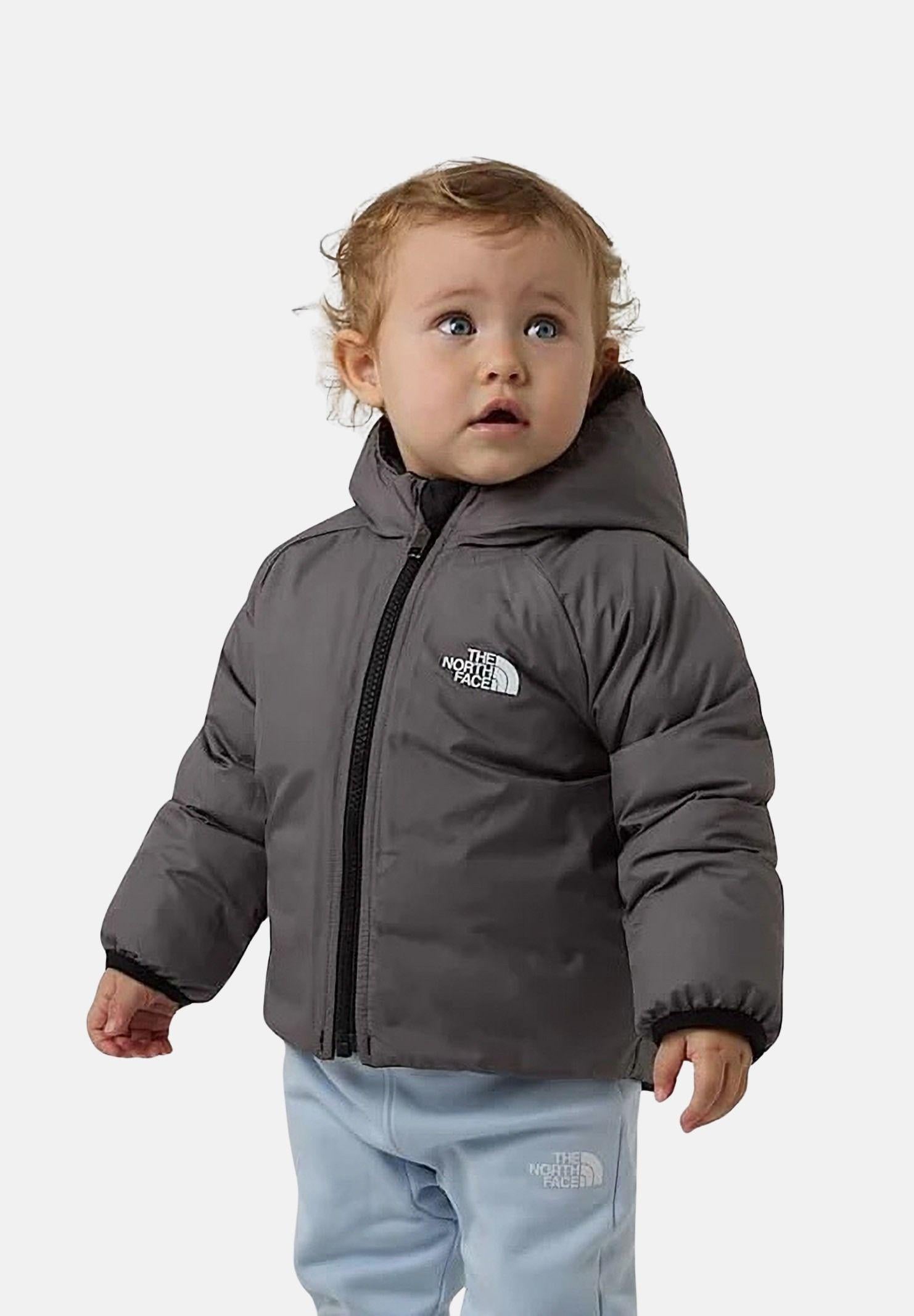 THE NORTH FACE Piumino reversibile Perrito nero e grigio da neonato NF0A88W3WOO1 . THE NORTH FACE