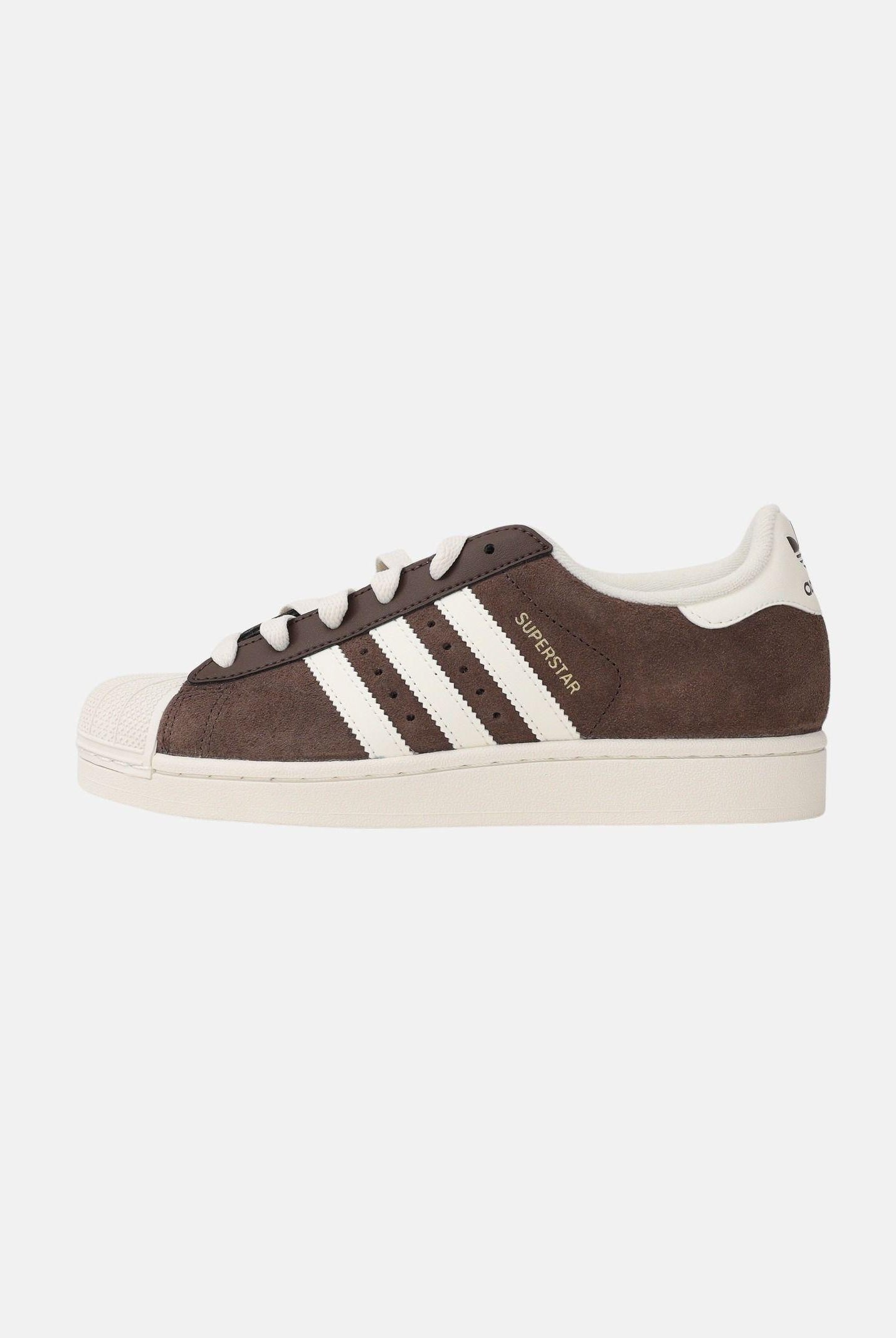 ADIDAS ORIGINALS Sneakers SUPERSTAR II marroni e bianche per uomo e donna KI1457 . ADIDAS ORIGINALS