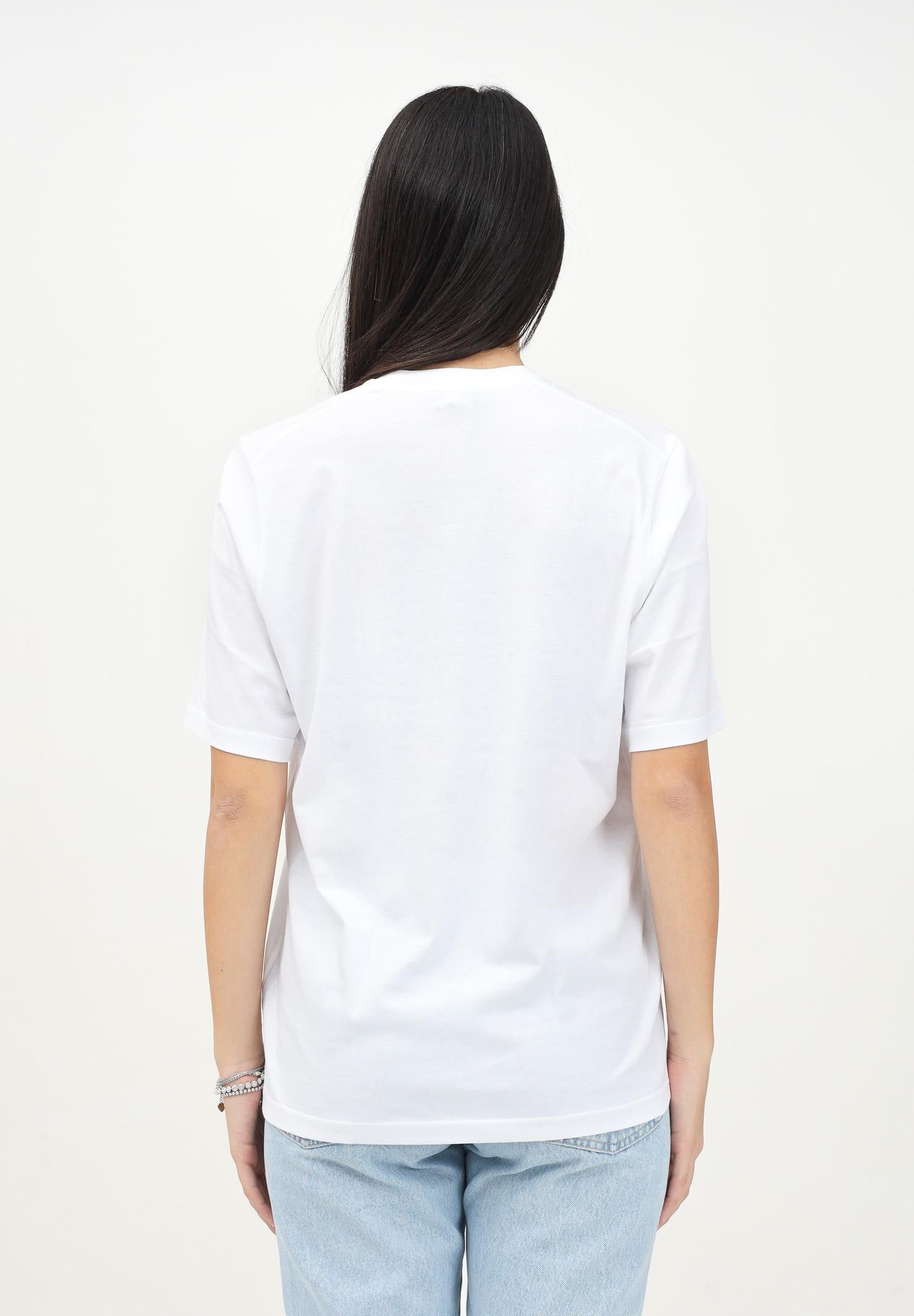 T-shirt a manica corta bianca per donna e bambina con stampa Icon DQ2659D00MV DQ100 DSQUARED2