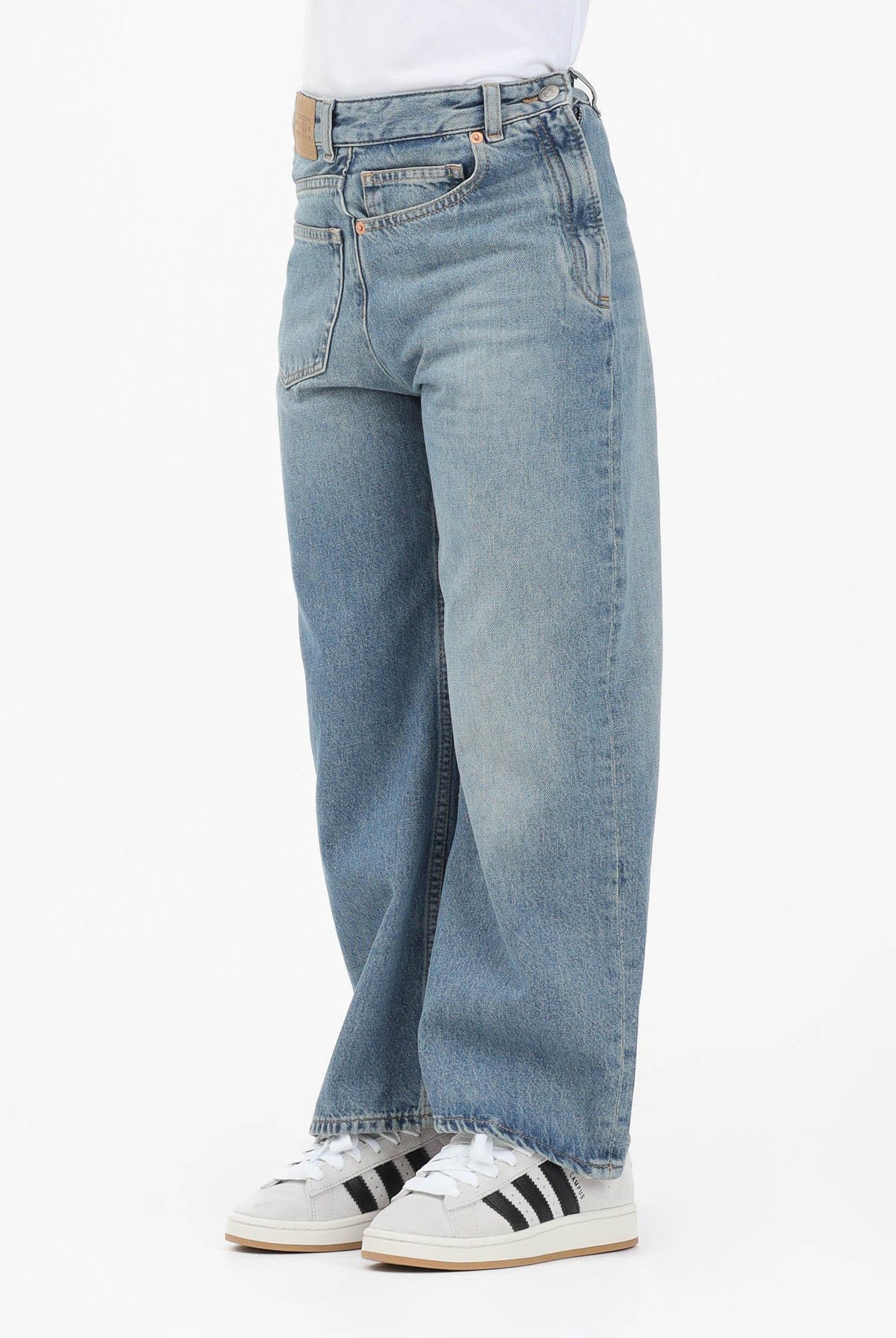 MAISON MARGIELA Jeans in denim chiaro per donna, ragazzi e bambini con chiusura laterale M60969MM06V M601 MAISON MARGIELA