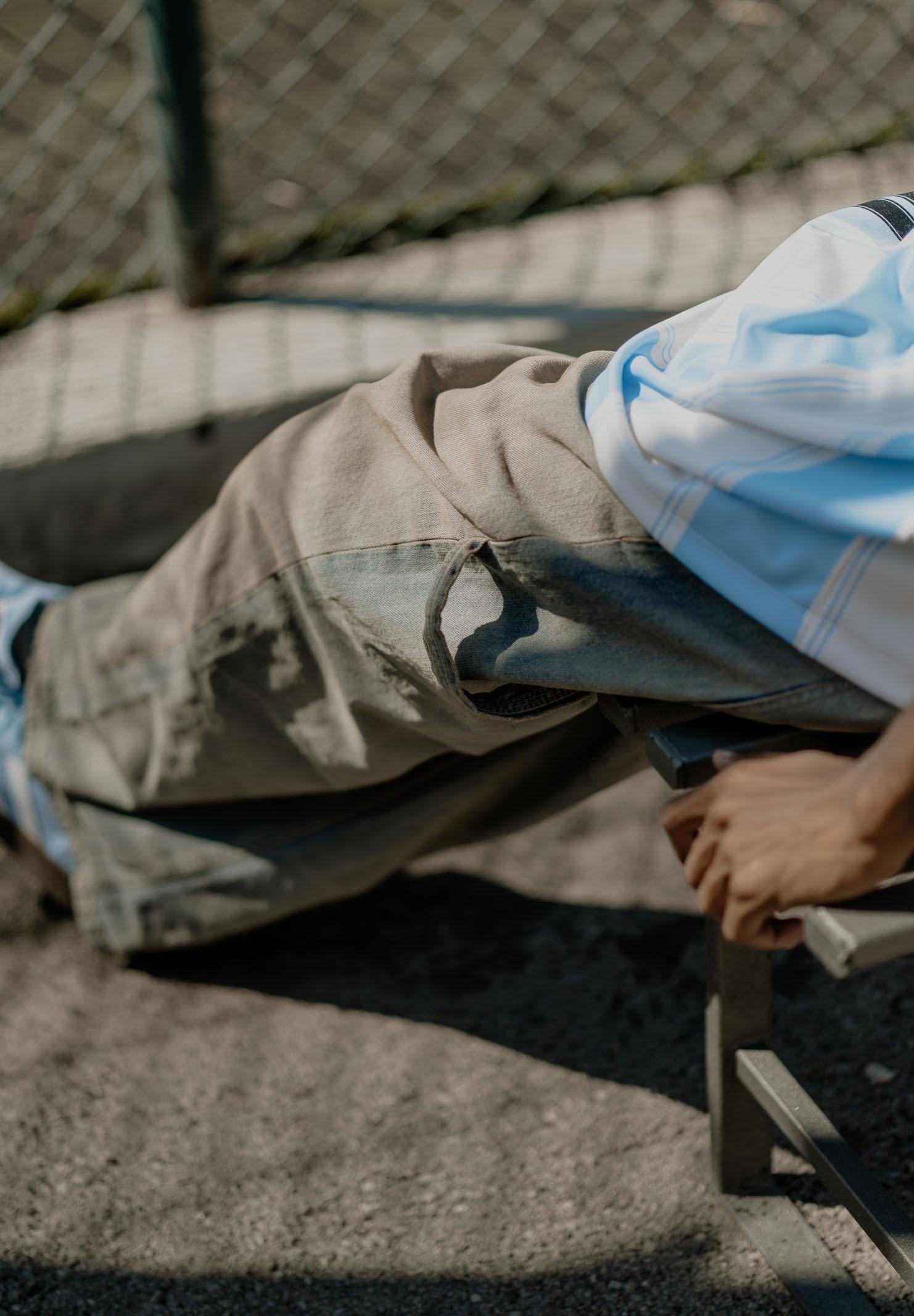 BARROW Jeans cargo in denim vintage per uomo e donna F5BWUADP021 400 BARROW