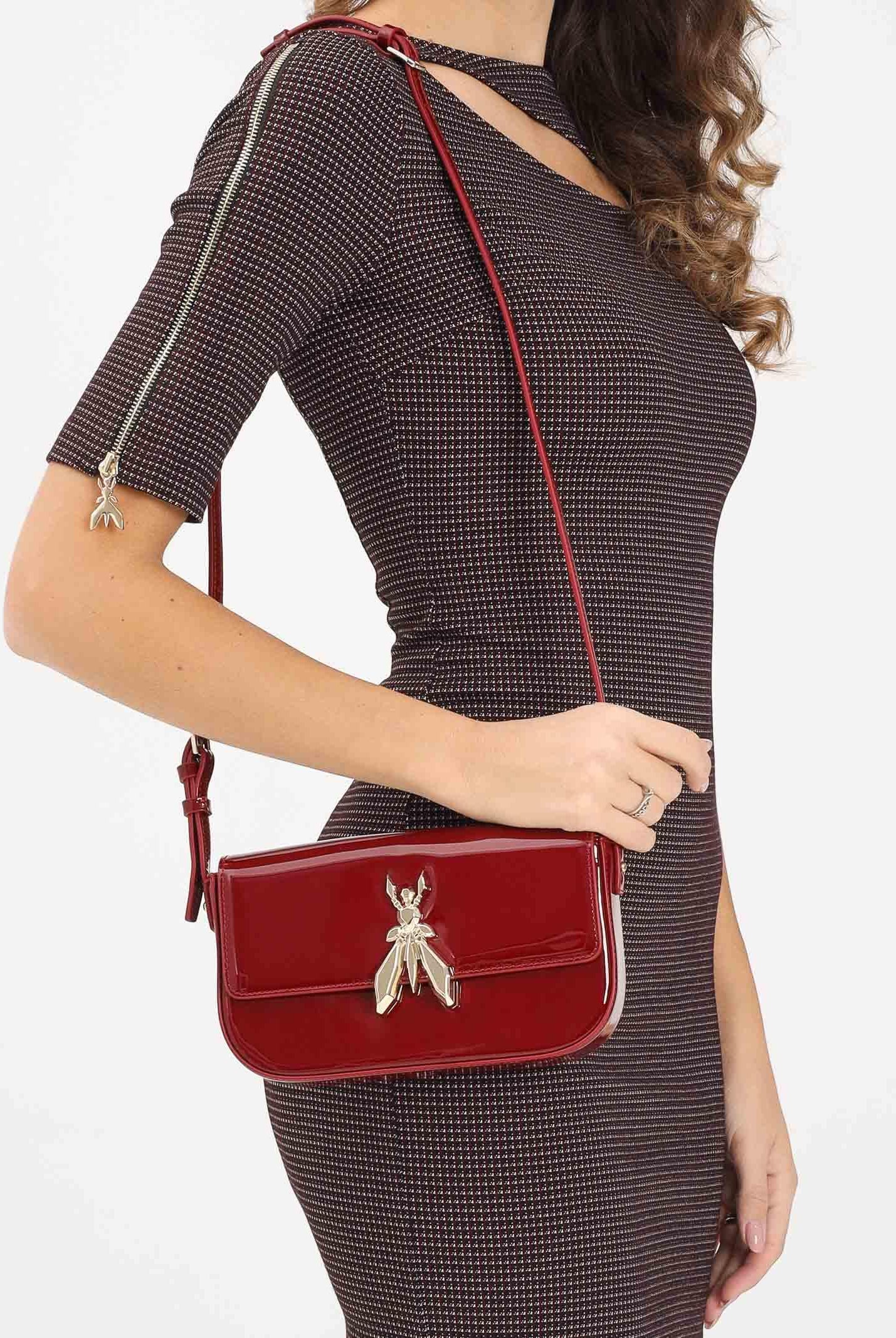 PATRIZIA PEPE Borsa a tracolla "ESSENTIAL" Fly rossa da donna 8B0231L125 R398 PATRIZIA PEPE