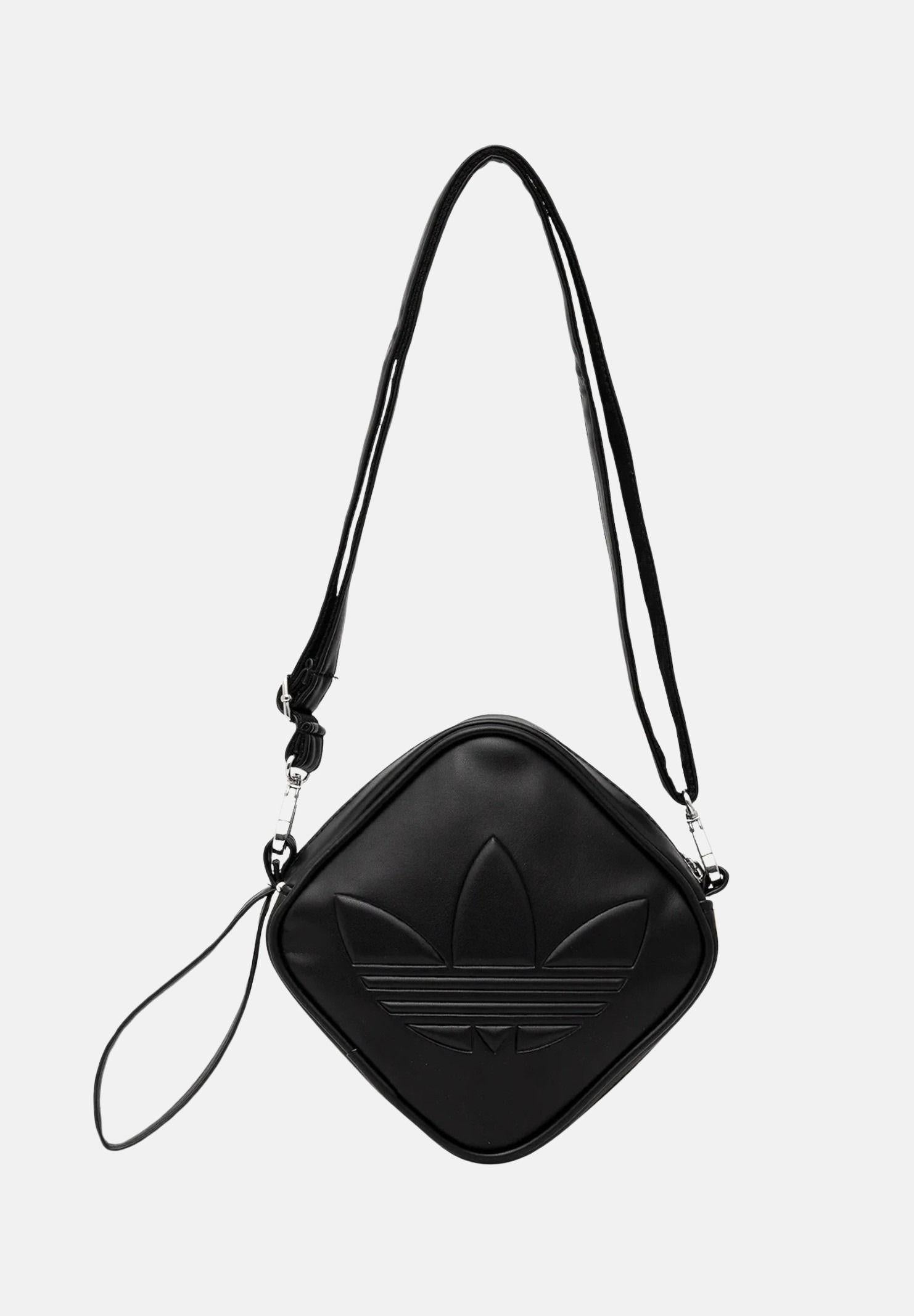 ADIDAS ORIGINALS Borsa a tracolla Diamond-Shaped nera da donna JC6004 . ADIDAS ORIGINALS