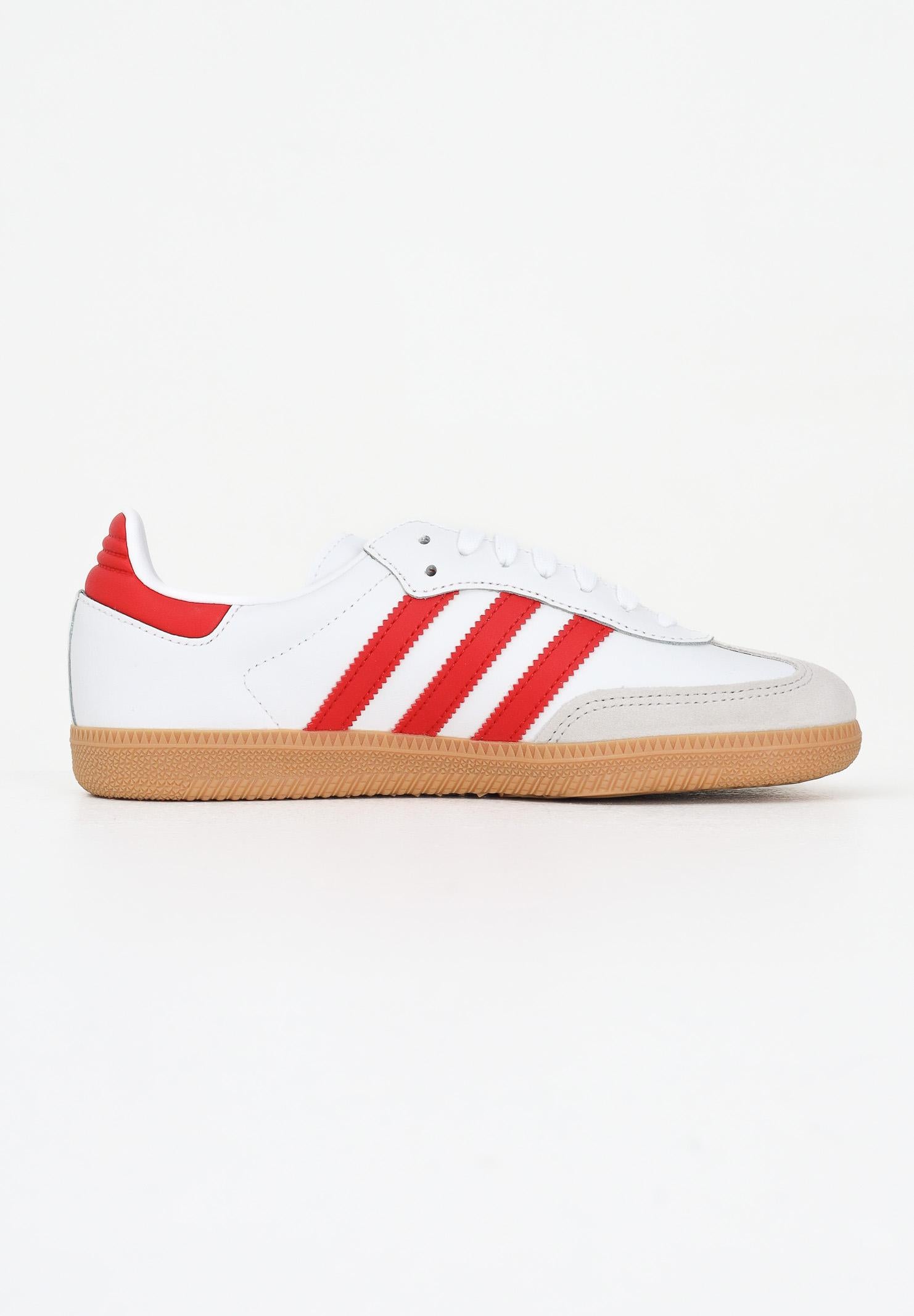 ADIDAS ORIGINALS Sneakers Samba OG bianche e rosse per uomo e donna JQ2833 . ADIDAS ORIGINALS