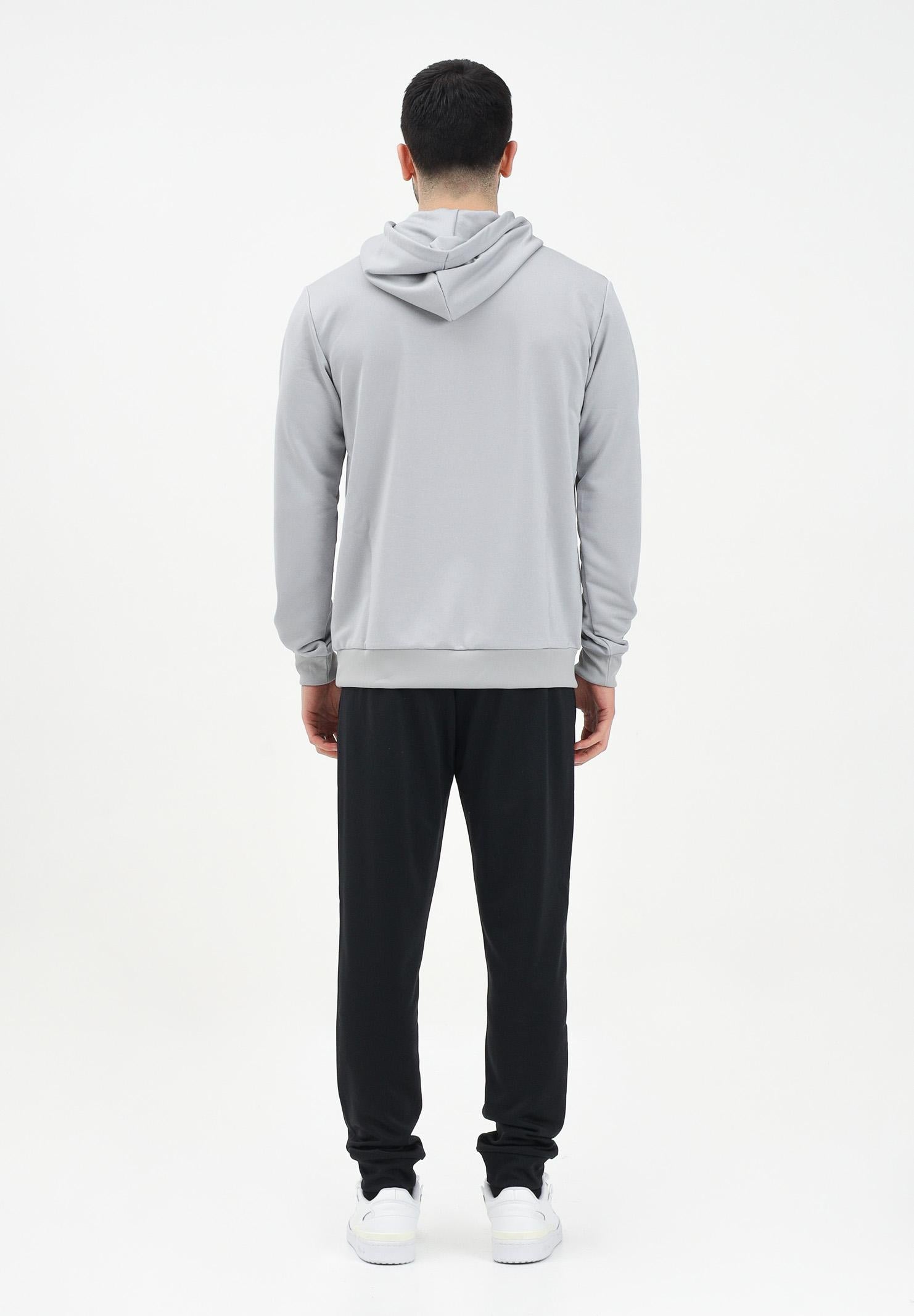 ADIDAS PERFORMANCE Tuta Sportswear Big Logo French Terry nera e grigia da uomo JI8870 . ADIDAS PERFORMANCE