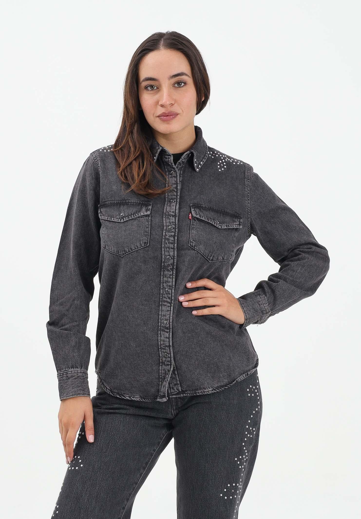 LEVI'S® Camicia Western Essential in denim nero da donna 16786-0108 . LEVI'S®