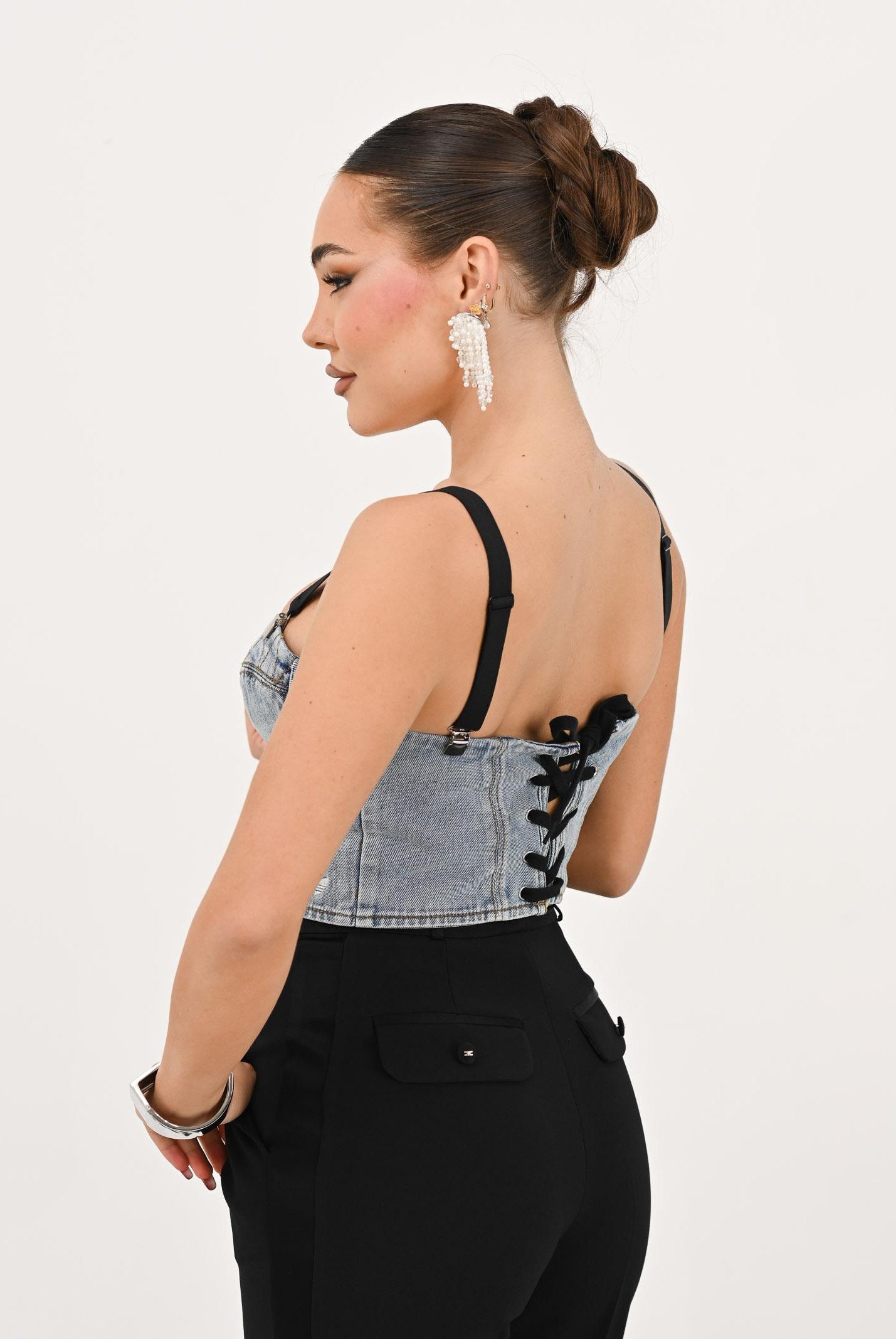 ADIDAS ORIGINALS Bustino adidas X Jeremy Scott Pride in denim chiaro da donna JW0825 . ADIDAS ORIGINALS