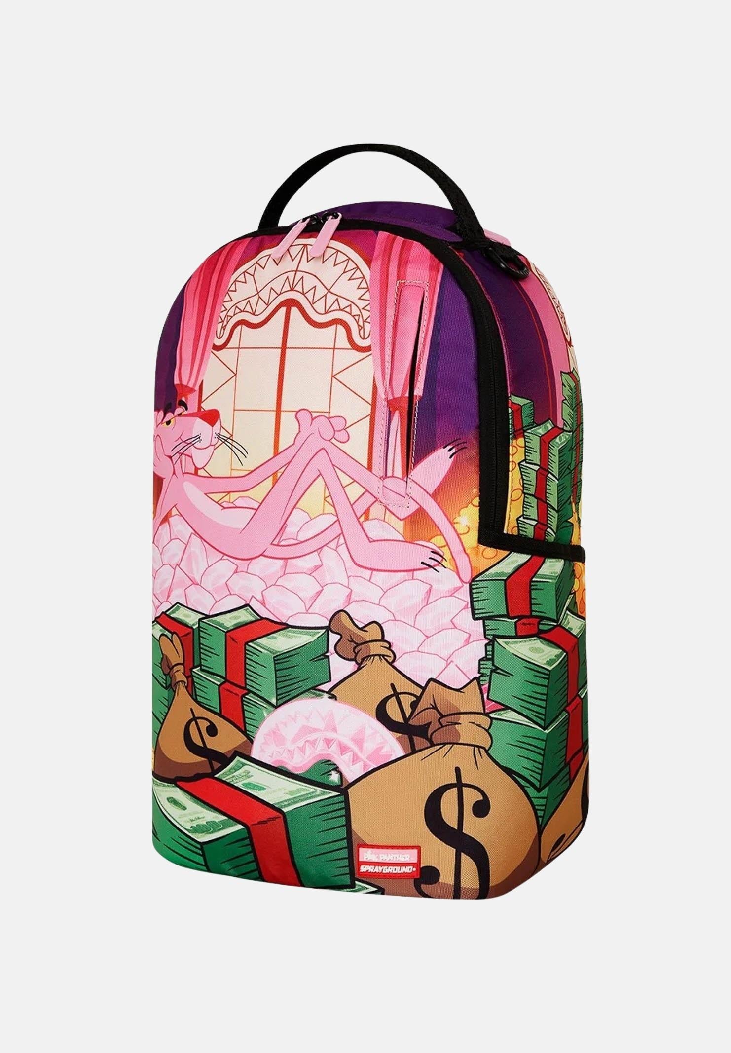 SPRAYGROUND Zaino Pink Panther Money Stash Dlxr multicolore per uomo e donna 910B7391NSZ SPRAYGROUND