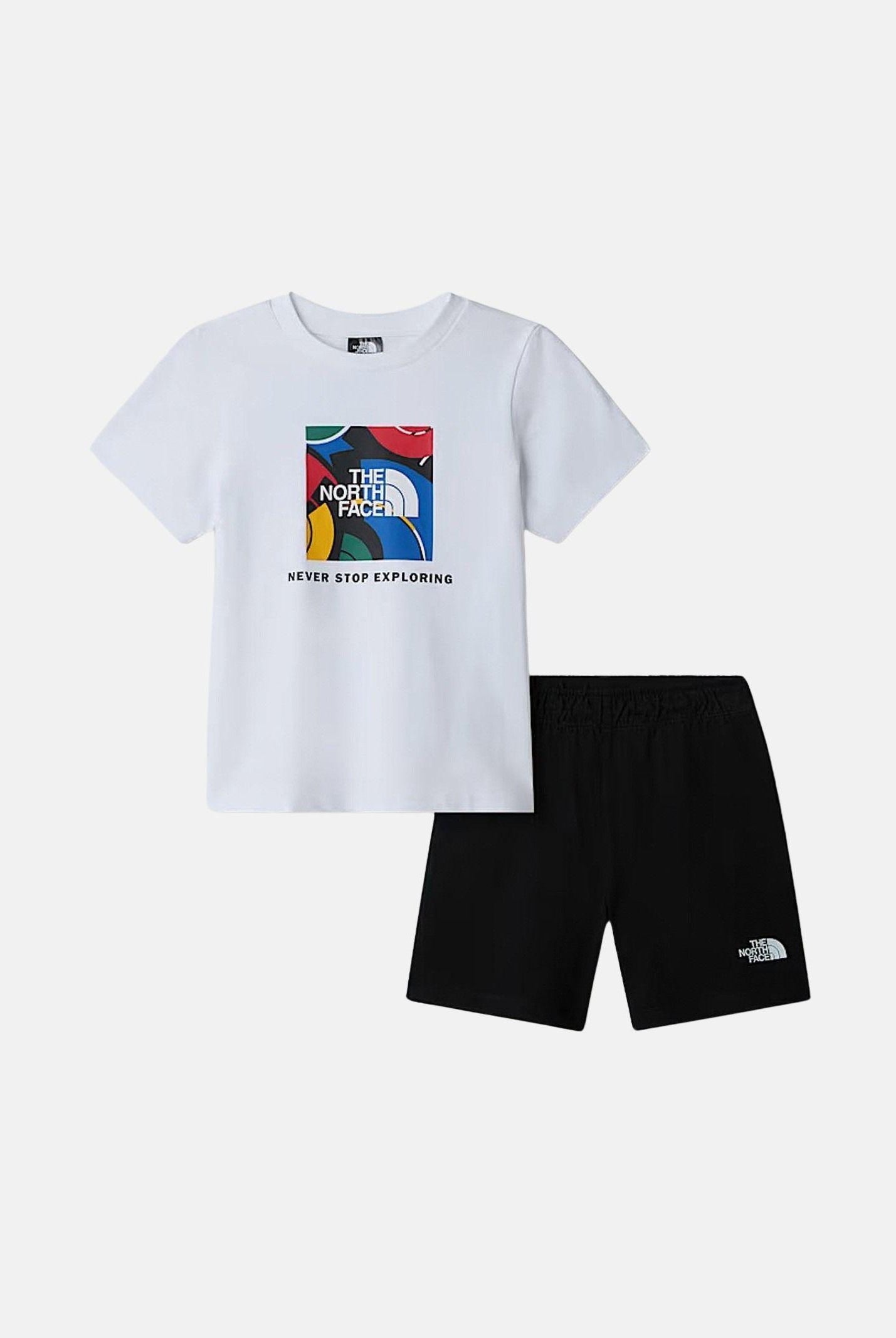 THE NORTH FACE Completino NSE Box Play Regular bianco per bambino e bambina NF0A8G1HLA91 . THE NORTH FACE