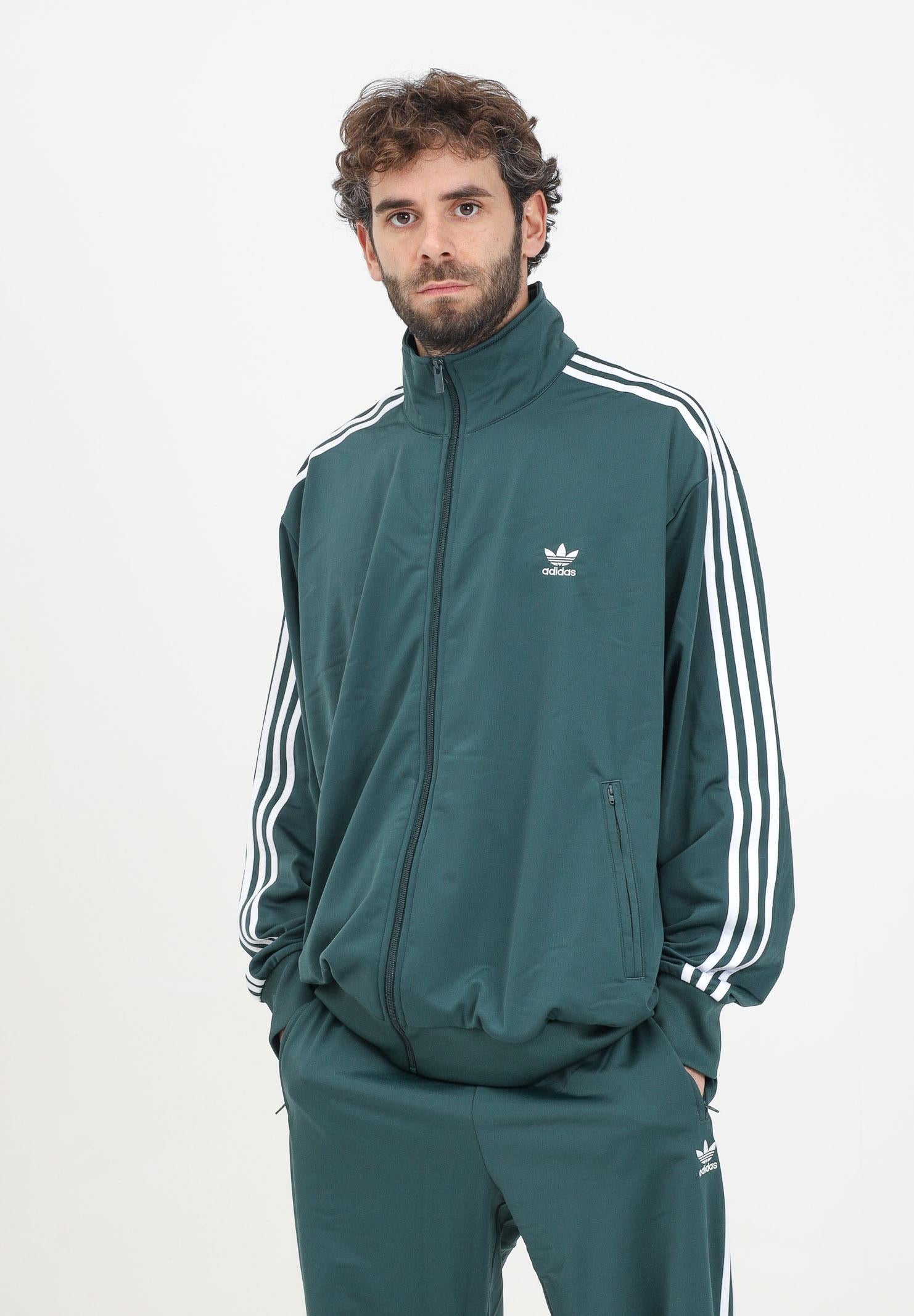 ADIDAS ORIGINALS Felpa con zip adicolor Classics Firebird verde da uomo IY9892 ADIDAS ORIGINALS