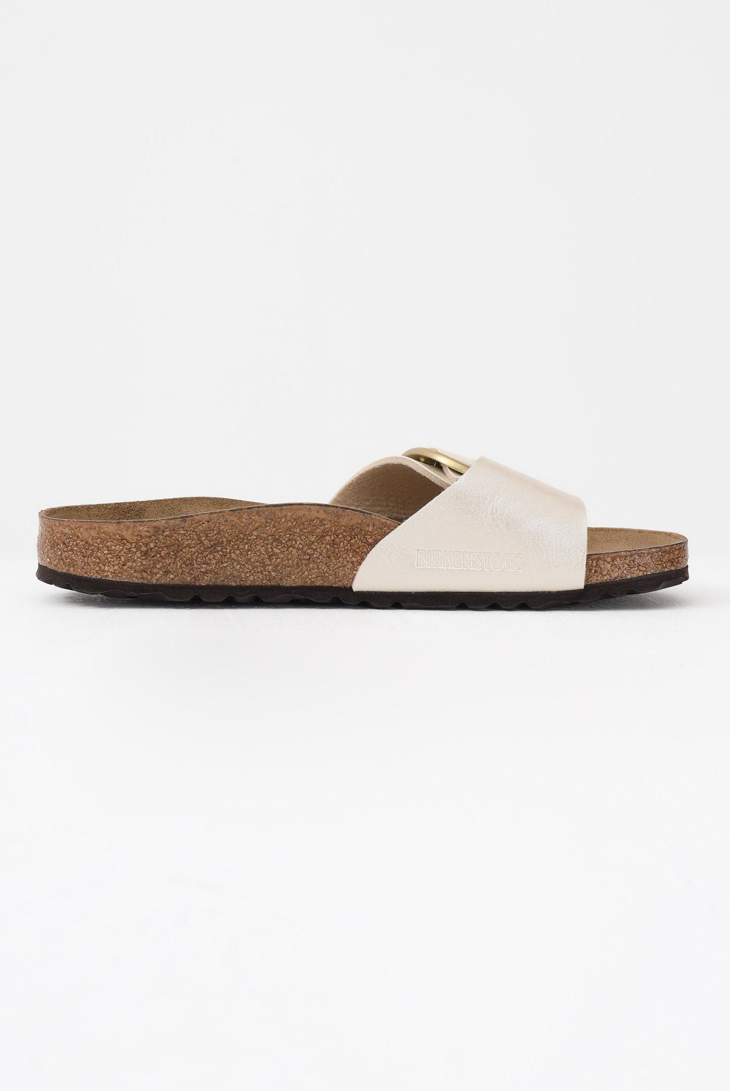 BIRKENSTOCK Ciabatte Madrid Big Buckle bianco perla da donna 1015279 . BIRKENSTOCK