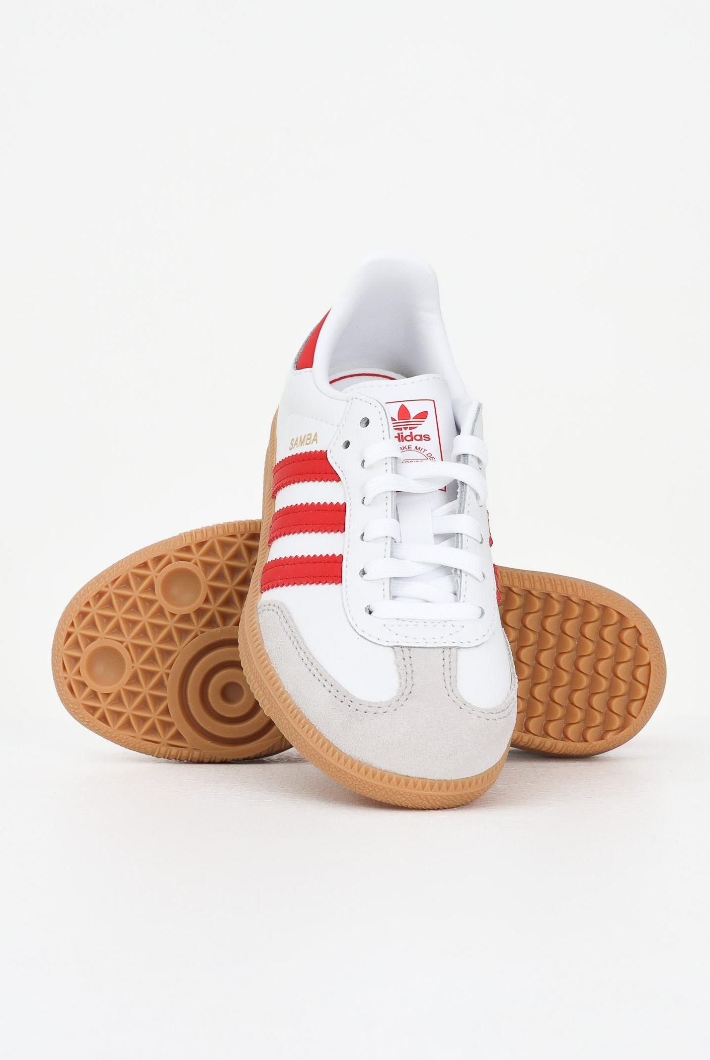 ADIDAS ORIGINALS Sneakers Samba OG bianche e rosse per bambino e bambina JQ2829 ADIDAS ORIGINALS
