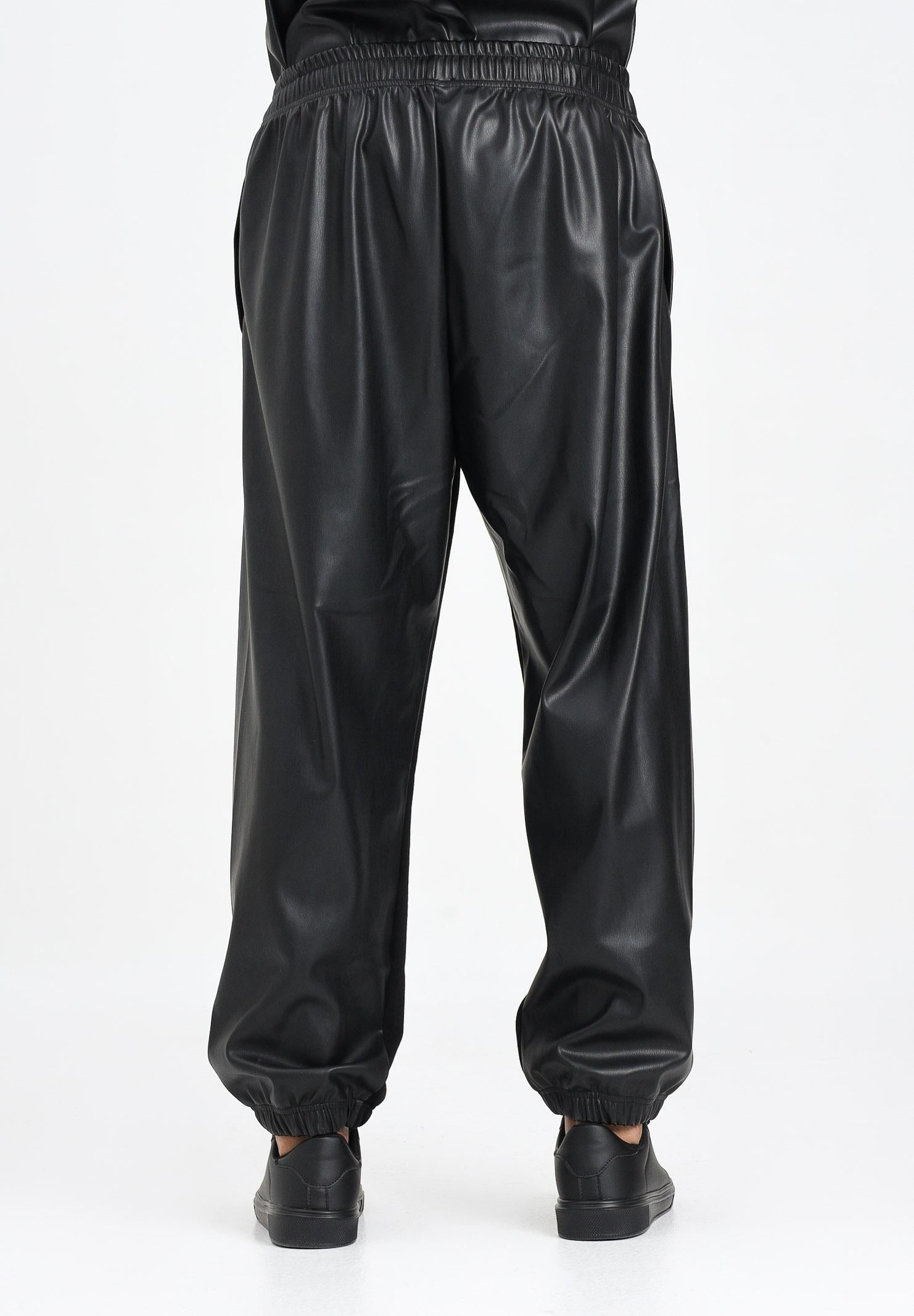 VERSACE JEANS COUTURE Pantalone sportivo nero da uomo realizzato in doppio tessuto 79GAA322F0010 899 VERSACE JEANS COUTURE