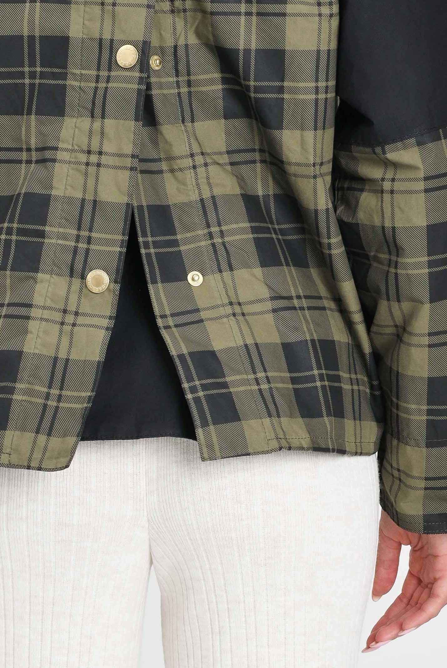 BARBOUR Giubbotto Elaine verde e nero da donna 252MLSP0253 OL51 BARBOUR