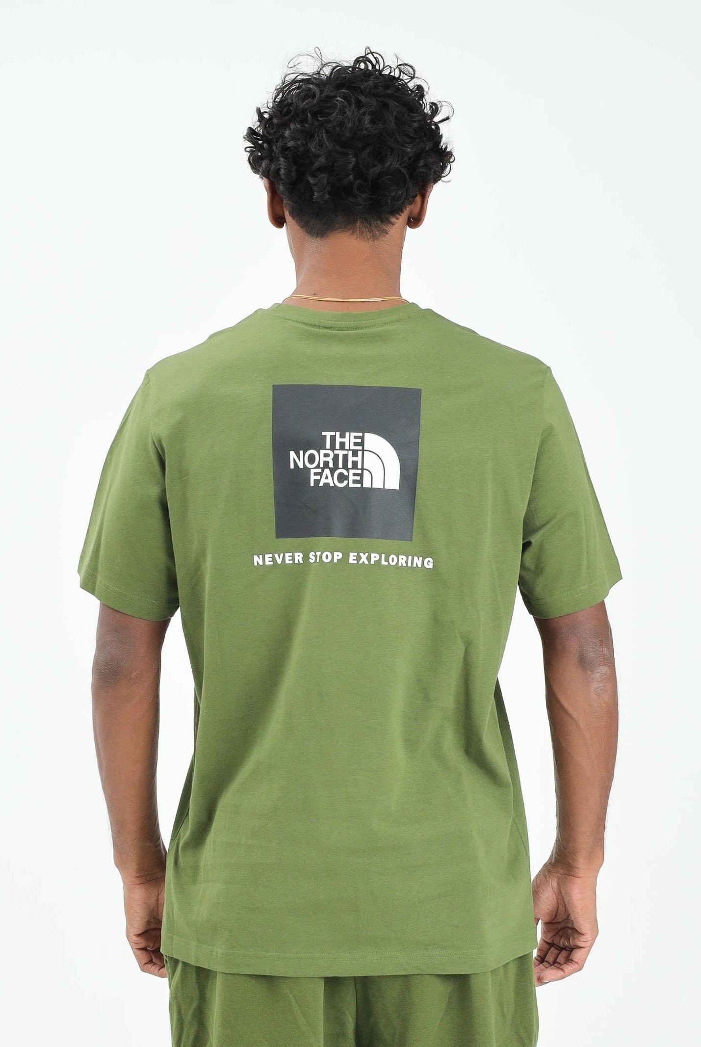 THE NORTH FACE T-shirt a manica corta NSE Reflective Box verde da uomo NF0A87NPDIW1 THE NORTH FACE