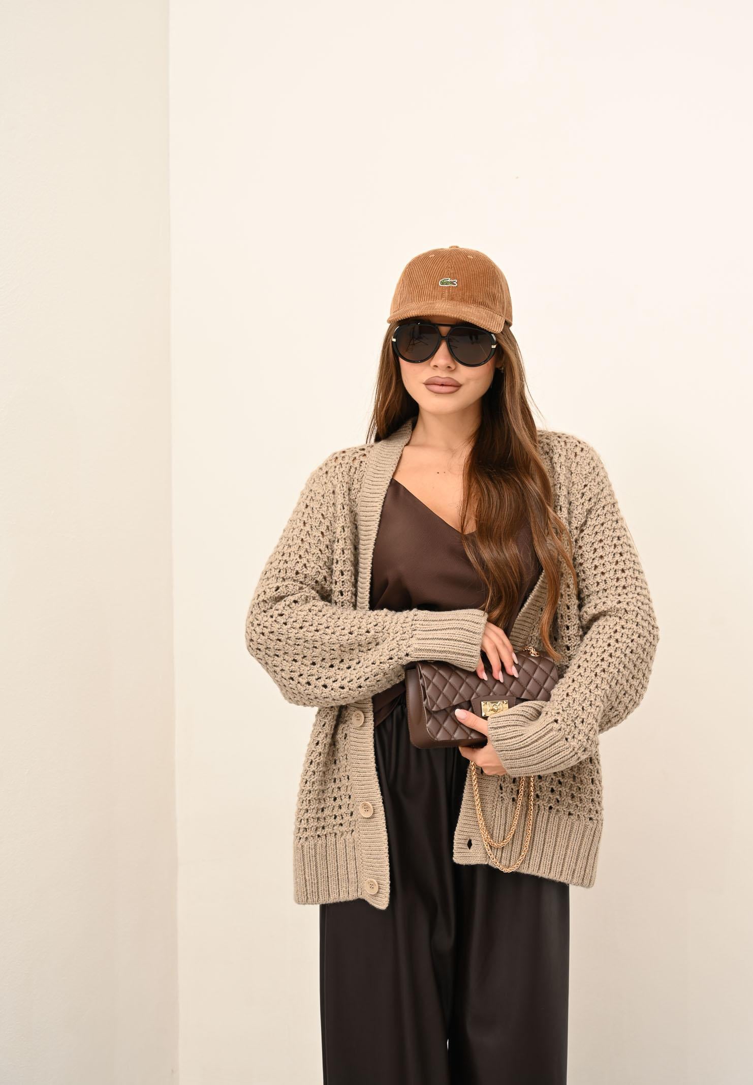 I'M BRIAN Cardigan beige da uomo MA3401 0025 I'M BRIAN