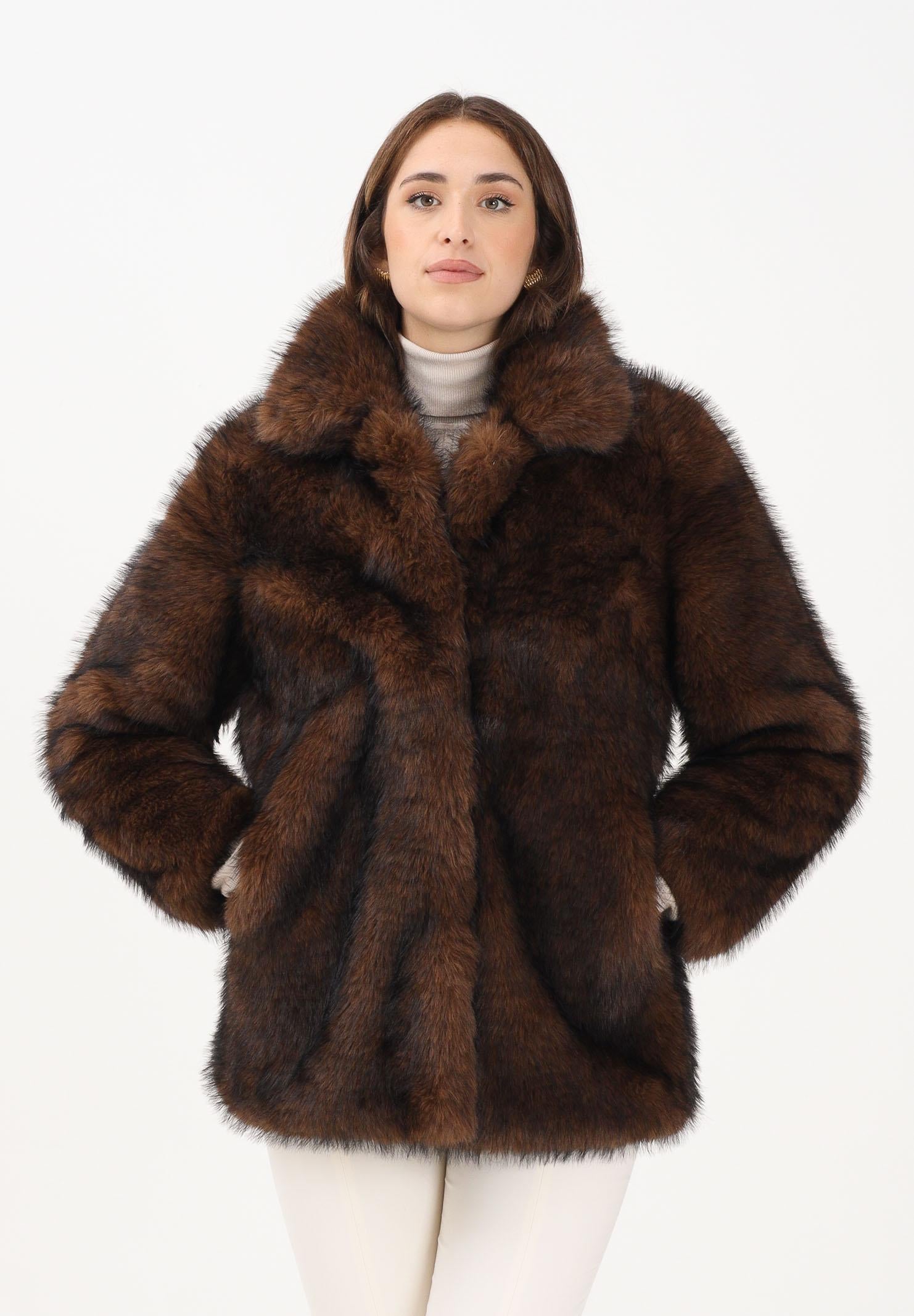 MEHRAN Pelliccia marrone da donna 25297DBRW DBRW MEHRAN